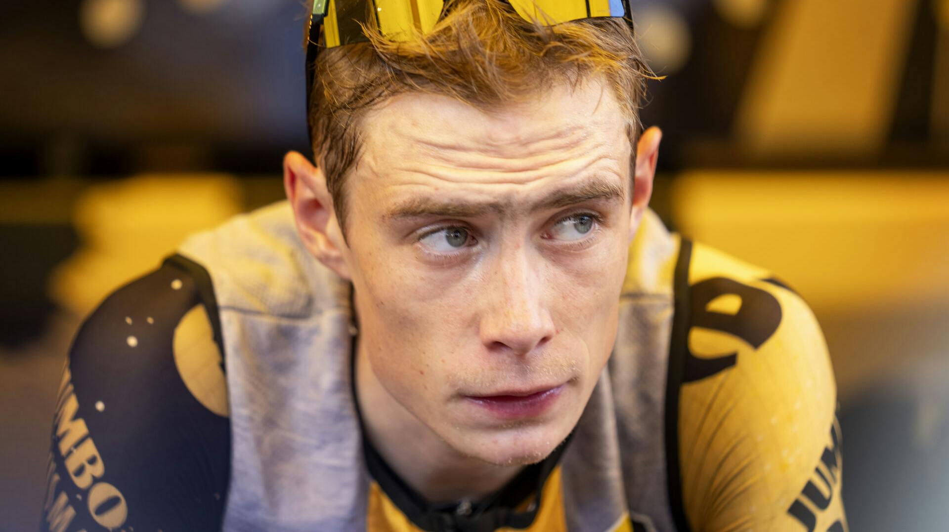 Jonas Vingegaard var uheldig i Vueltaen.
