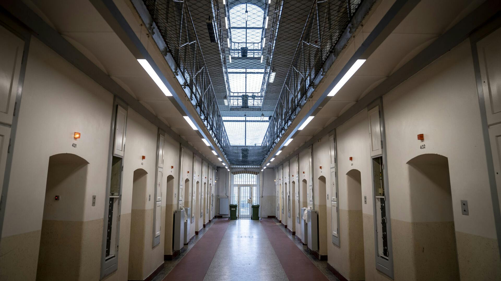 Gange med celler i Vestre Fængsel i København, fredag den 19. november 2021.