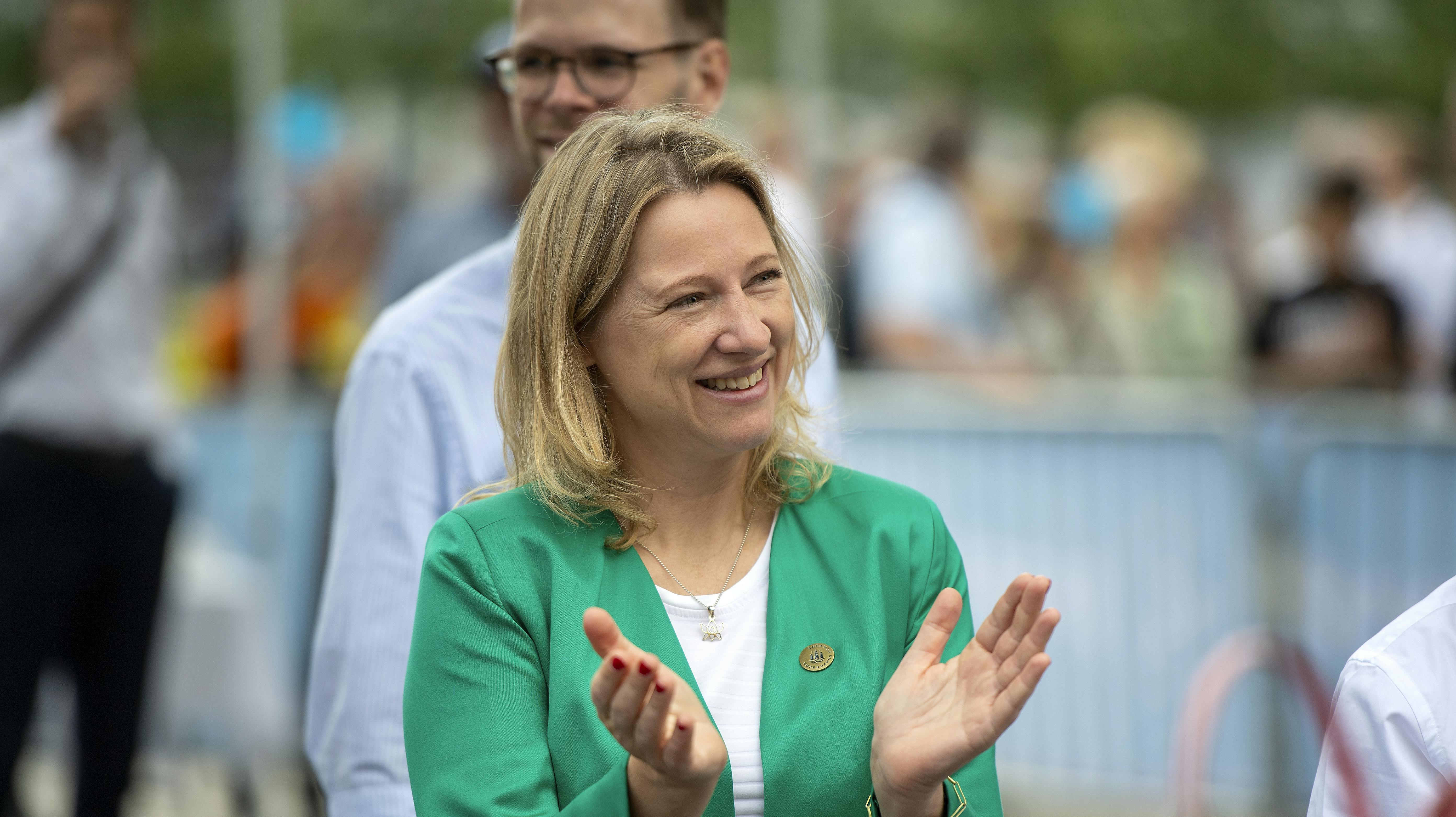 Overborgmester Sophie Hæstorp Andersen Første etape af cykelløbet for kvinder Tour of Scandinavia, Womens World Tour, fra København til Helsingør, tirsdag den 9. august 2022.. (Foto: Thomas Sjørup/Ritzau Scanpix)