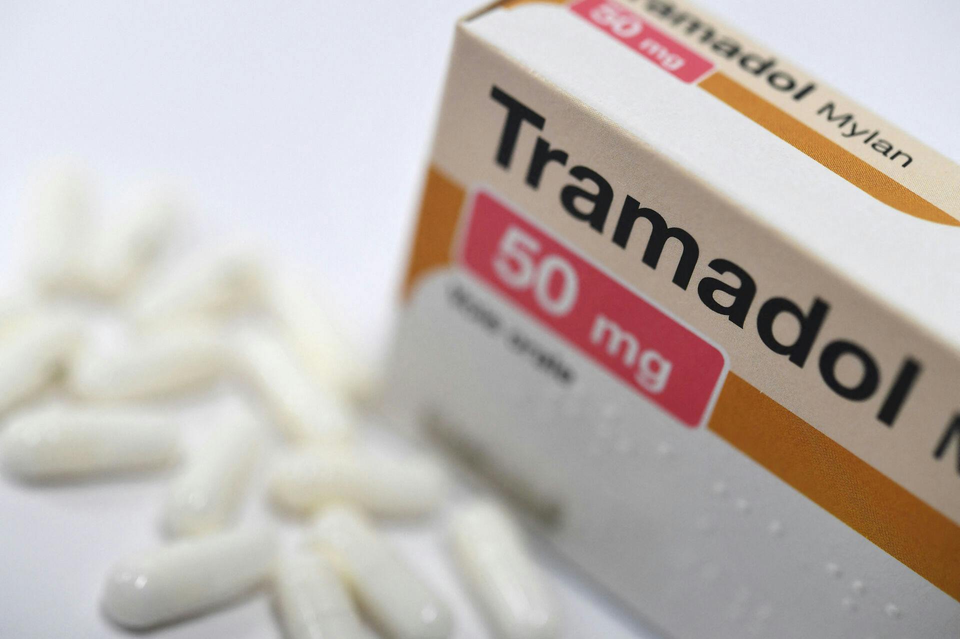 A photo shows pills of the painkiller Tramadol on January 17, 2020 in Quimper, western France. Fred TANNEAU / AFP