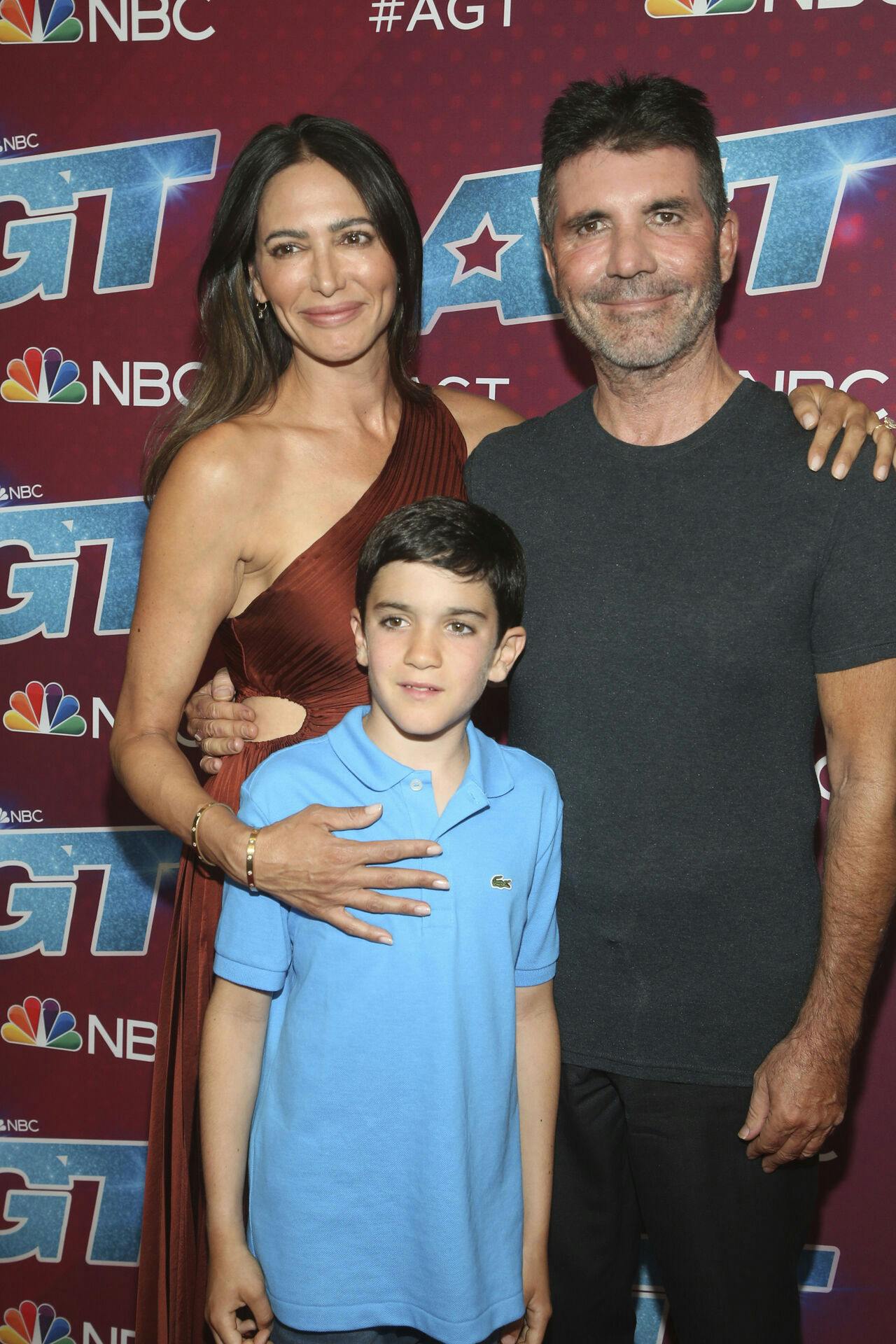 Simon Cowell, sønnen Eric og Lauren