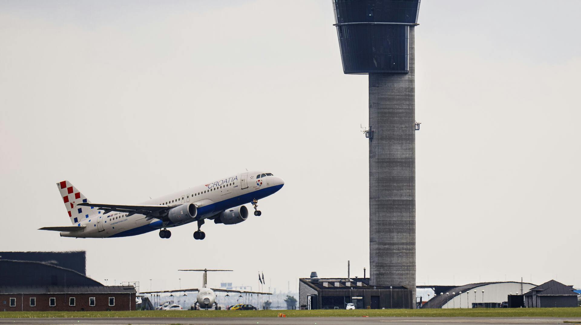 The control tower at Copenhagen Airport, Copenhagen, Denmark, Wednesday 24 May 2023.. (Photo: Liselotte Sabroe/Ritzau Scanpix)