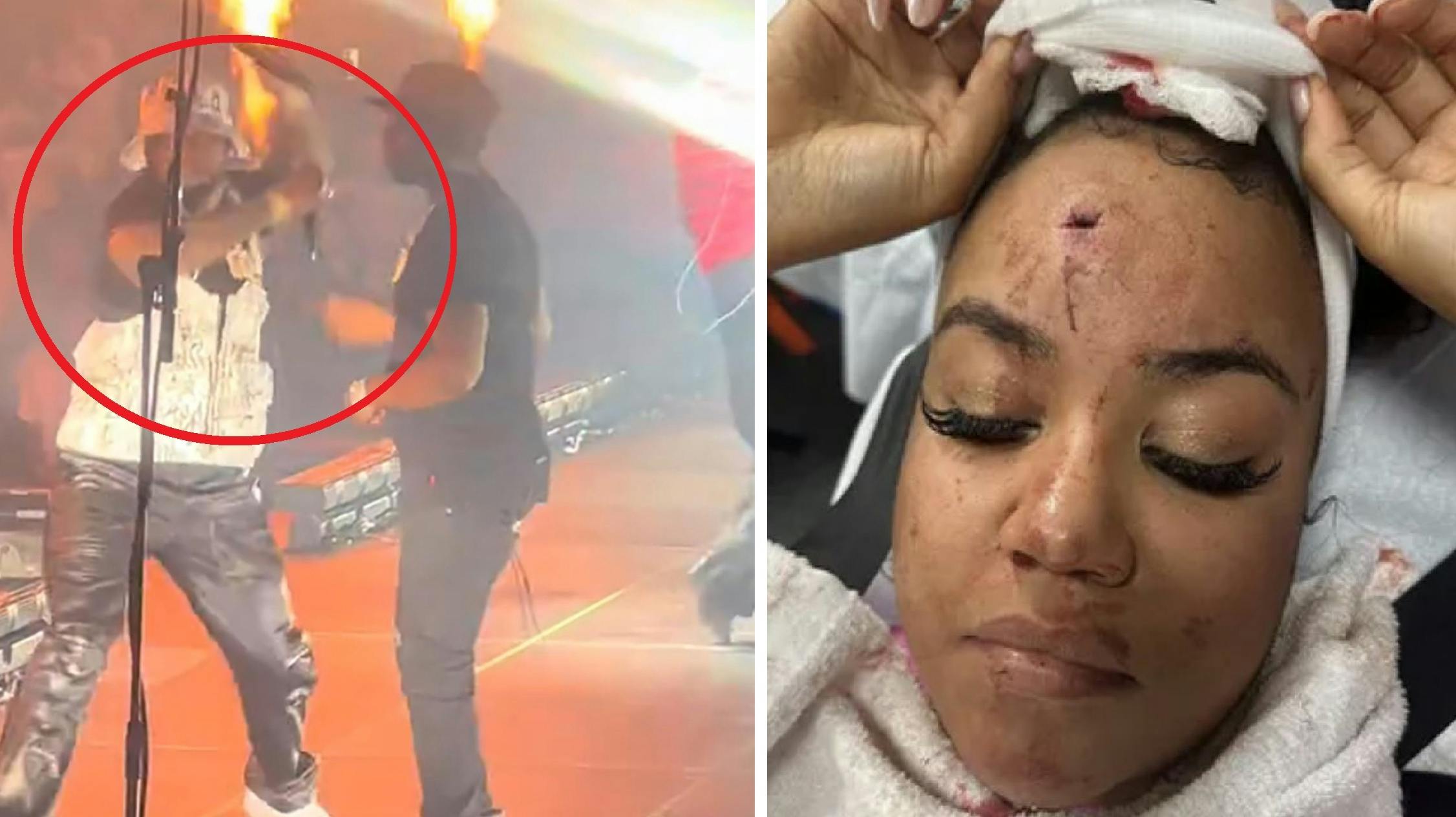 Her kyler 50 Cent sin mikrofon og rammer radiovært i ansigtet.