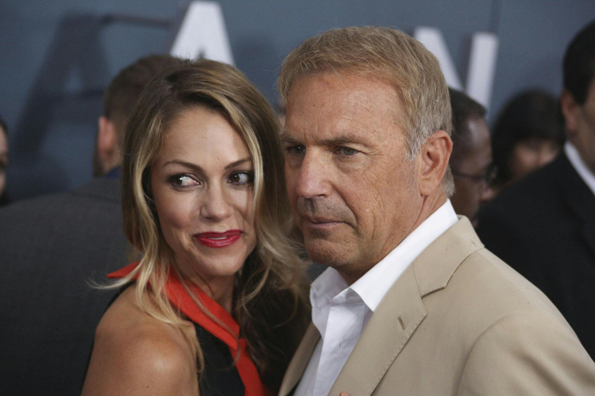 Photo by: NDZ/STAR MAX/IPx 2023 6/10/13 Actor Kevin Costner and wife Christine Baumgartner attend "Man Of Steel" World Premiere at Alice Tully Hall at Lincoln Center on June 10, 2013 in New York City.