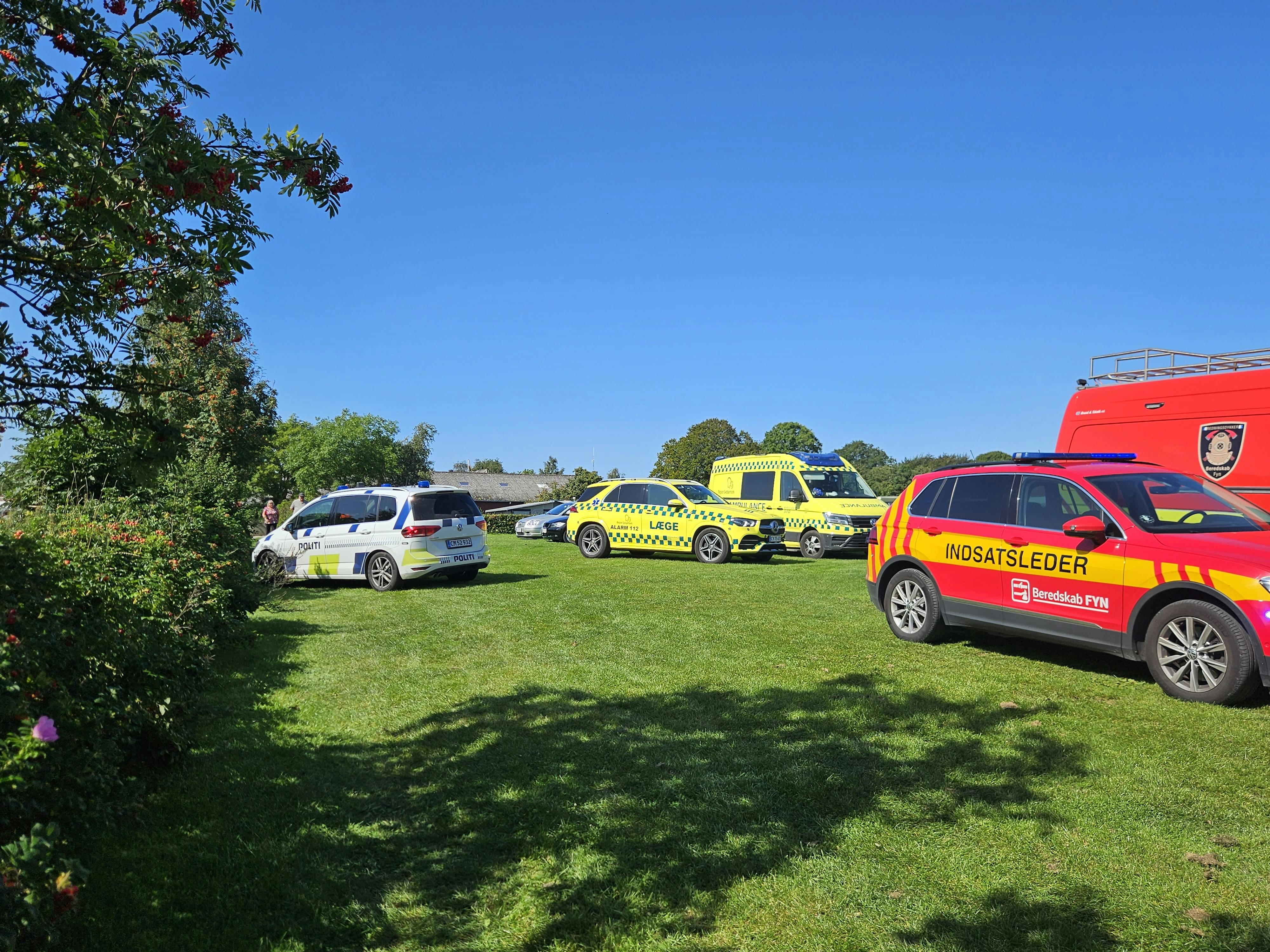 Beredskabet fik alarmen kl. 12.35.