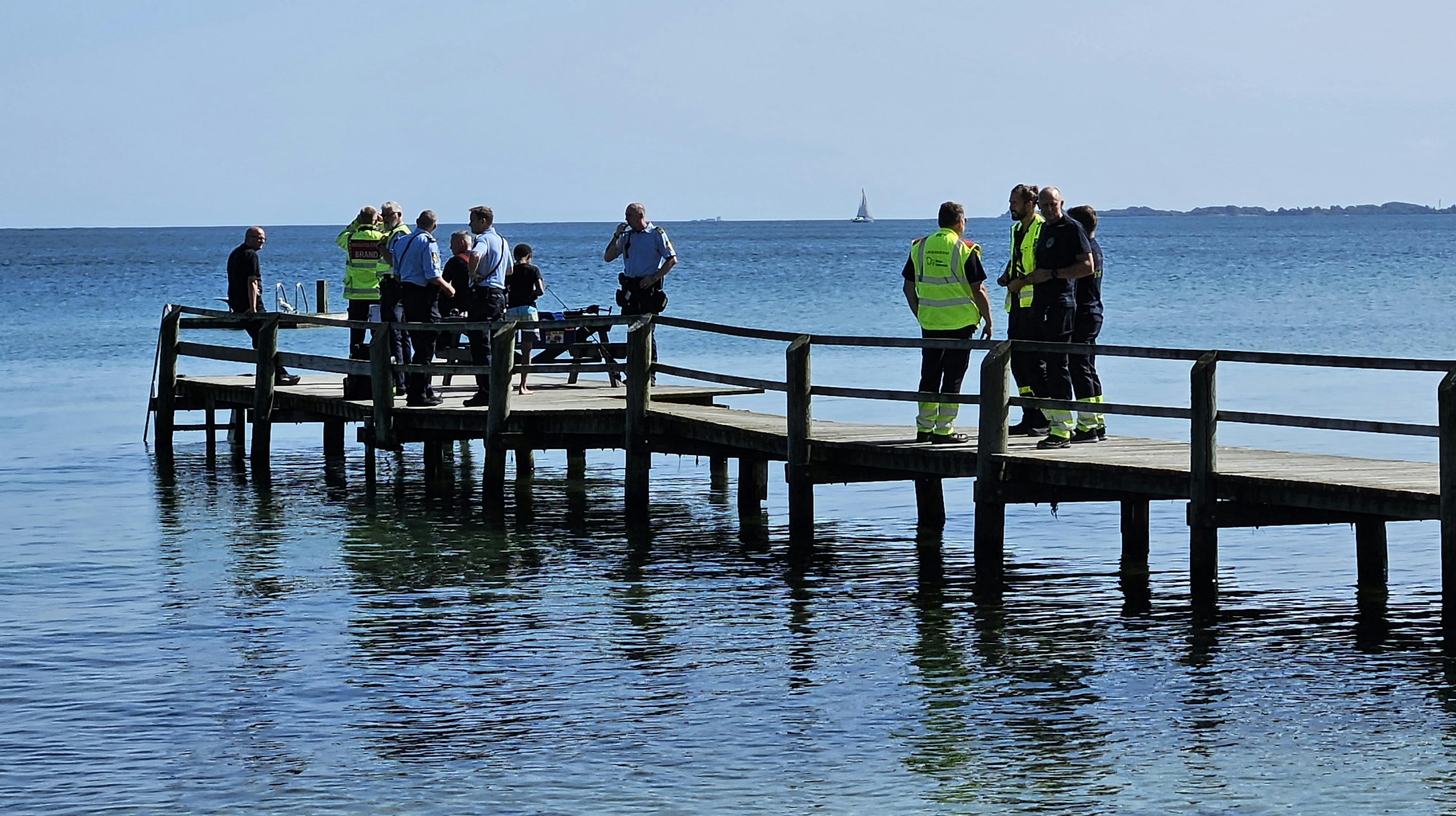 Politi og beredsakb til stede i Tårup på Østfyn.