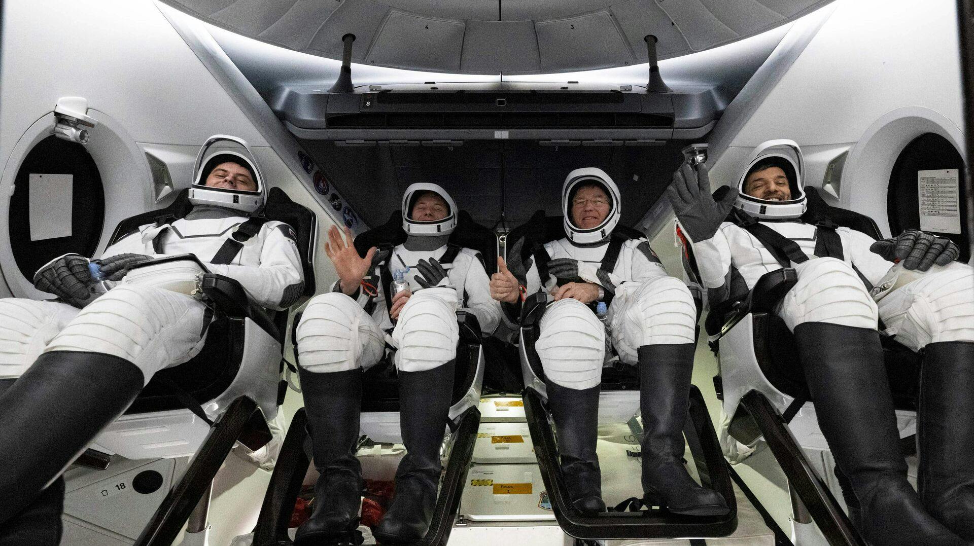 Fire astronauter er rejst hjem fra ISS efter cirka et halvt år i rummet. De landede tidligt mandag morgen.