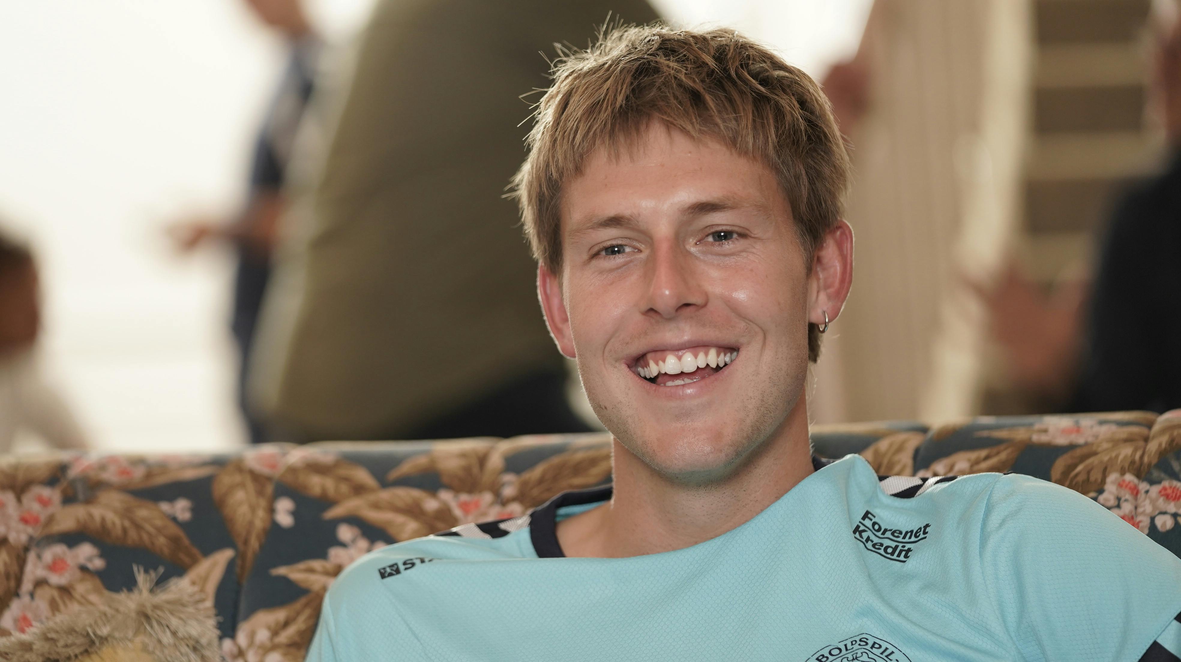 Nicolai Vallys har glædet sig til at blive en del af gruppen i landsholdslejren, fortæller han.