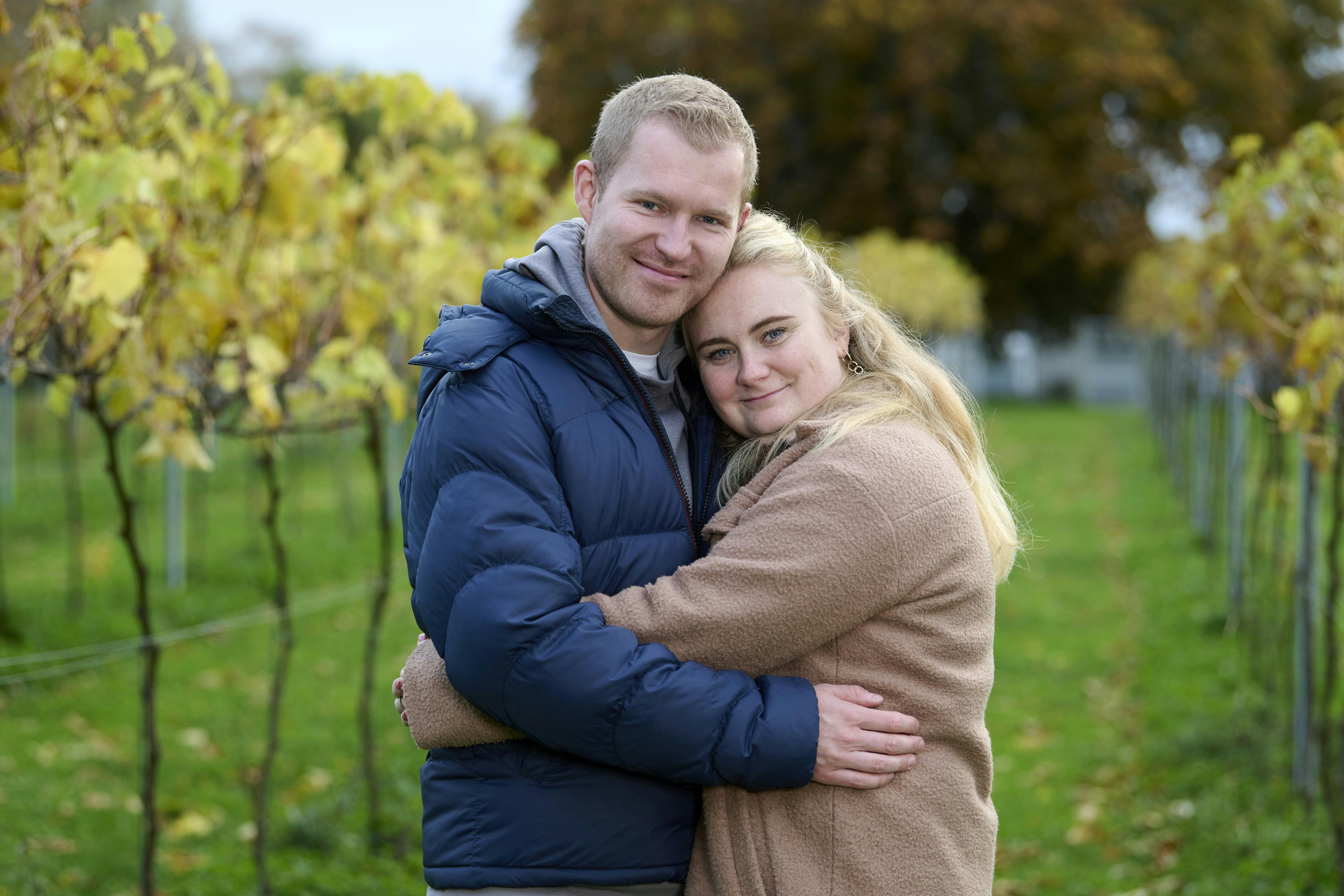 Claus og Nicoline fra "Landmand søger kærlighed", hvor hun datede ham på gården i Haslev.