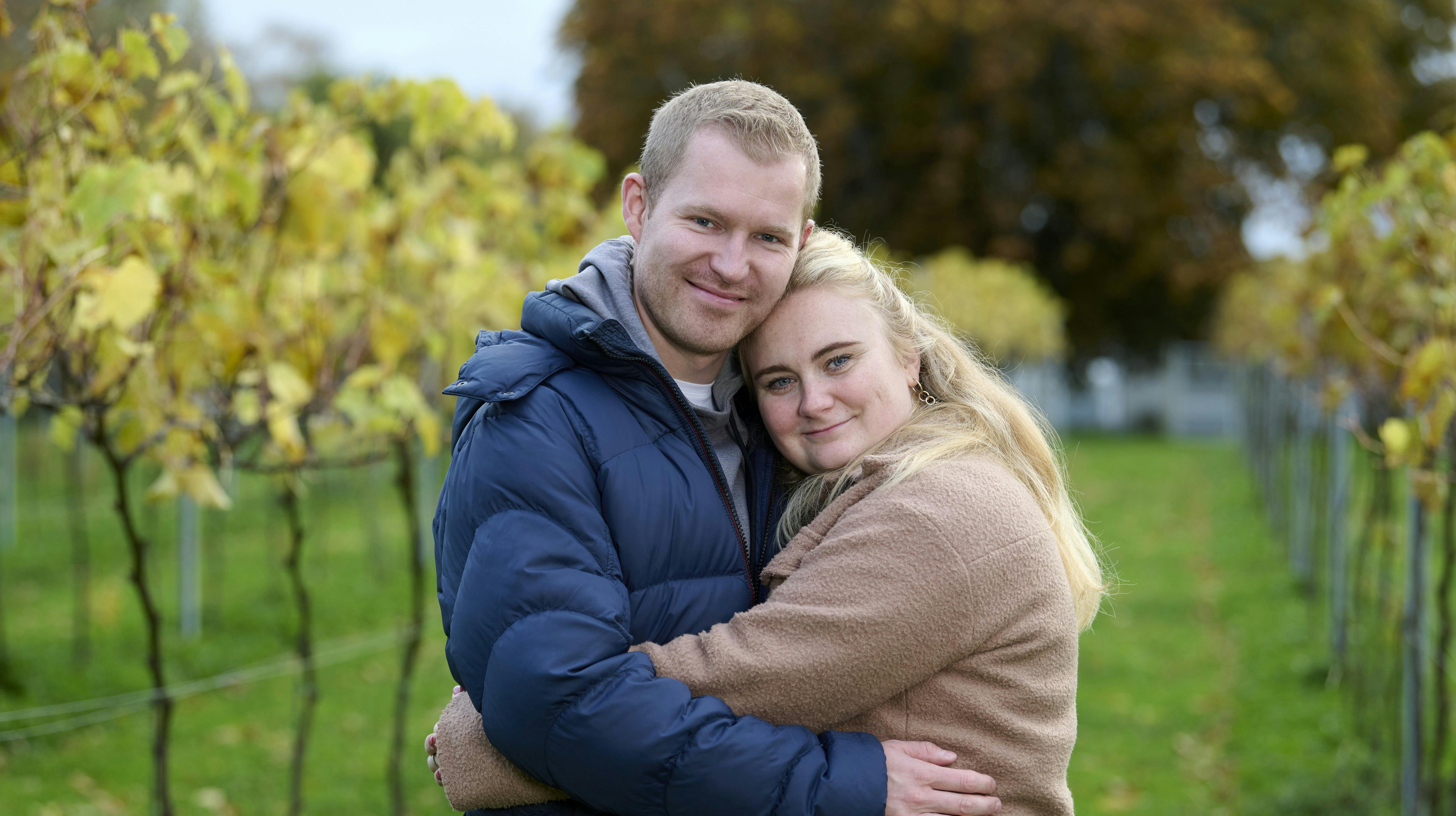 Claus og Nicoline fra "Landmand søger kærlighed", hvor hun datede ham på gården i Haslev.