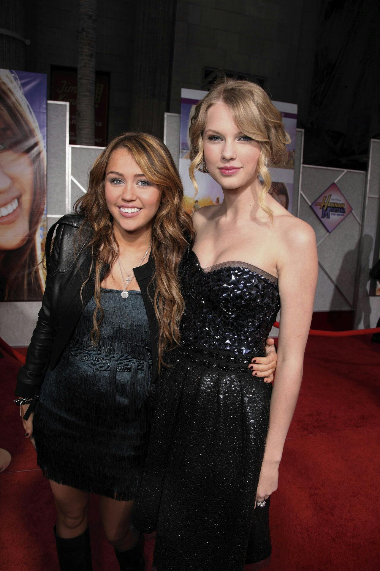 Taylor Swift dukkede også op til "Hannah Montana"-premieren. 