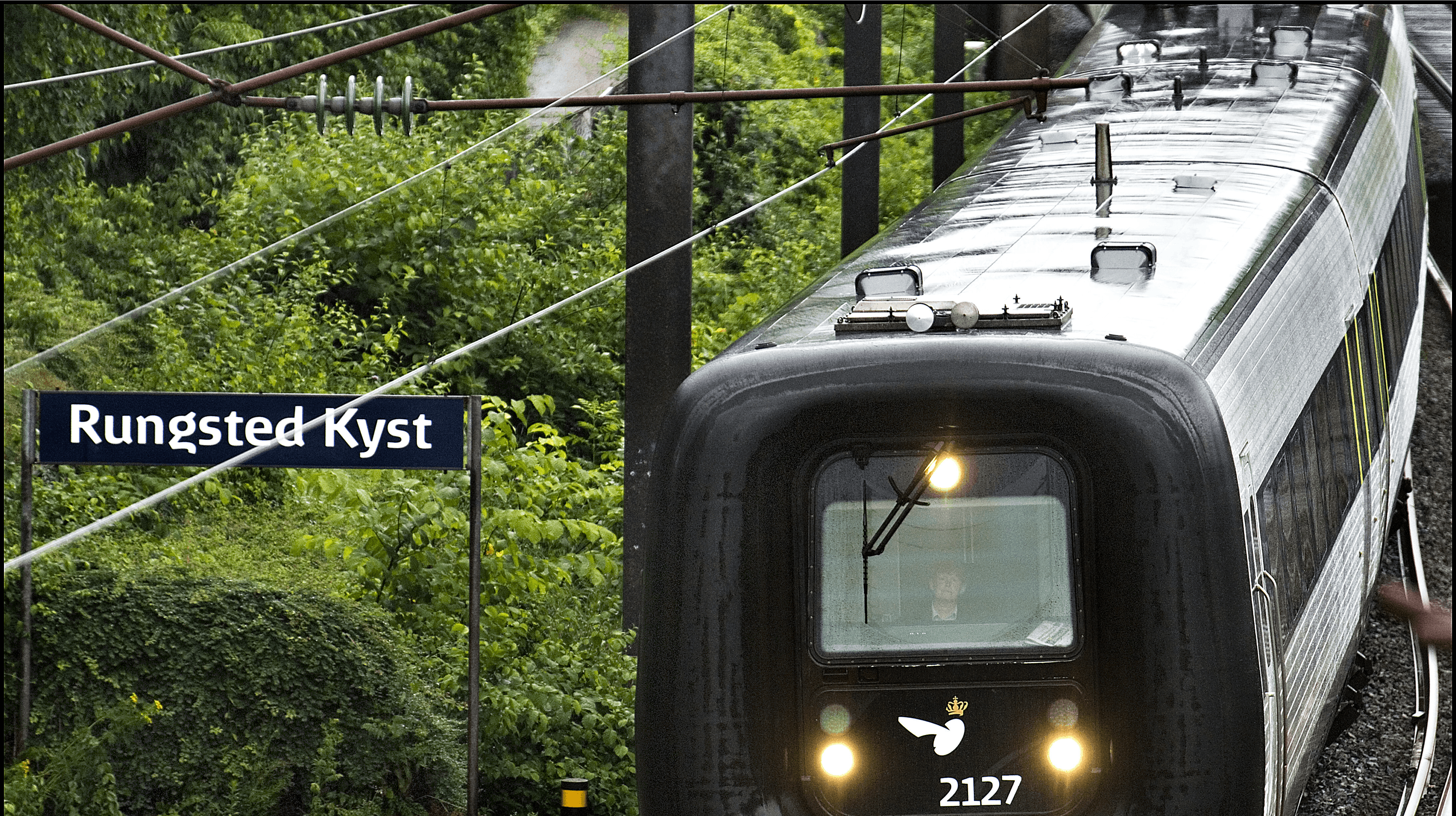 DSB har vundet licitationen om kystbanen. Her ses et tog ved Rungsted Kyst station.