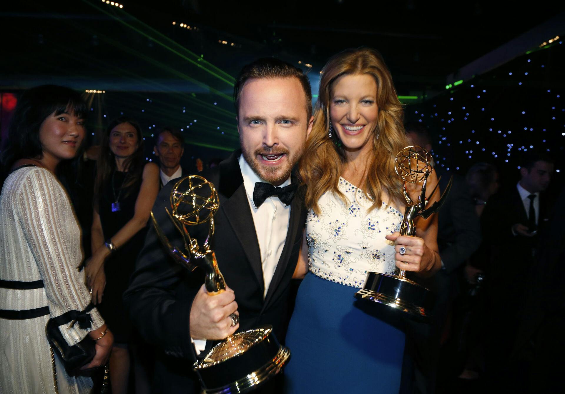 Aaron Paul sikrede sig i 2014 en Emmy for sin rolle som Jesse Pinkman i "Breaking Bad".