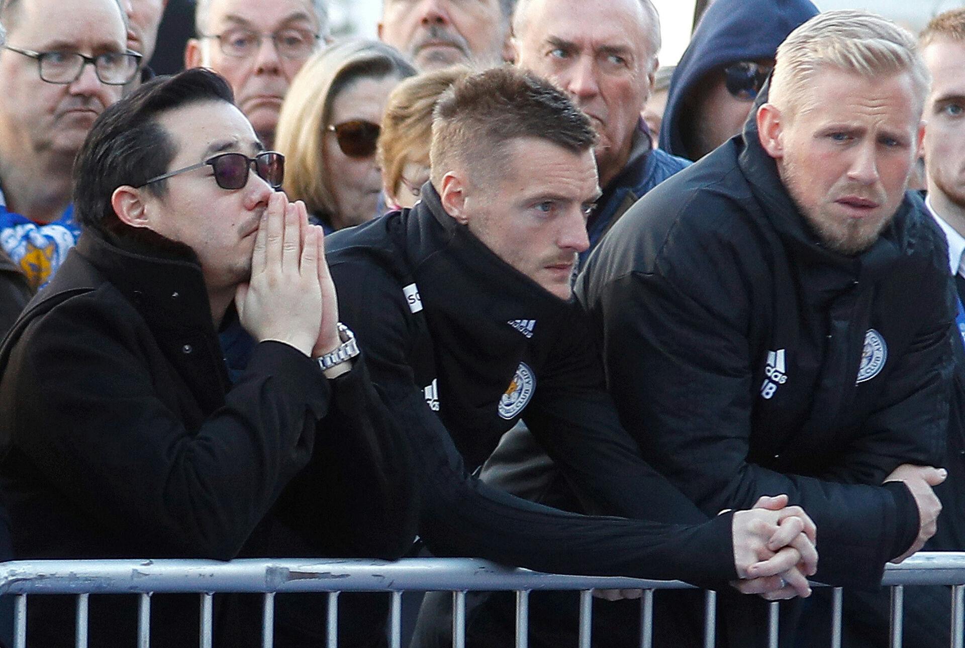 Kasper Schmeichel var dybt berørt efter helikopterstyrtet. Han havde et godt forhold til Vichai Srivaddhanaprabha.