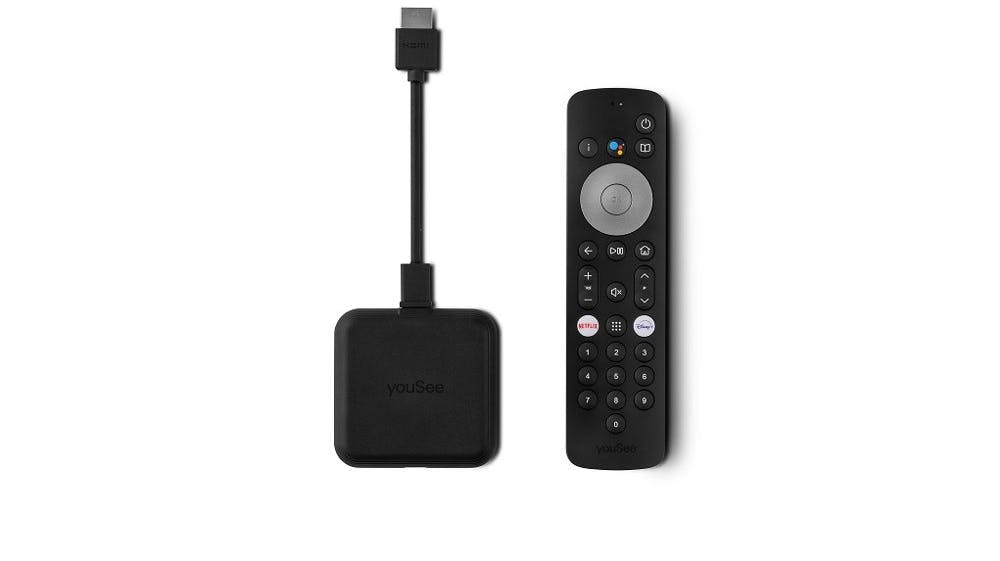 Med den lille boks med tilhørende fjernbetjening håber YouSee at vinde flere tv-kunder