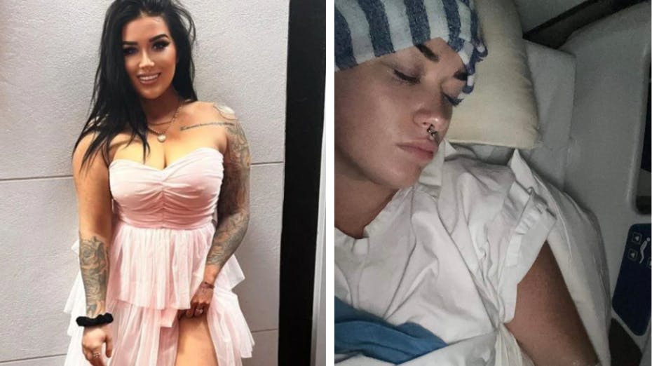 Kelsey Foster var døden nær, efter hun glemte en tampon oppe i sig.