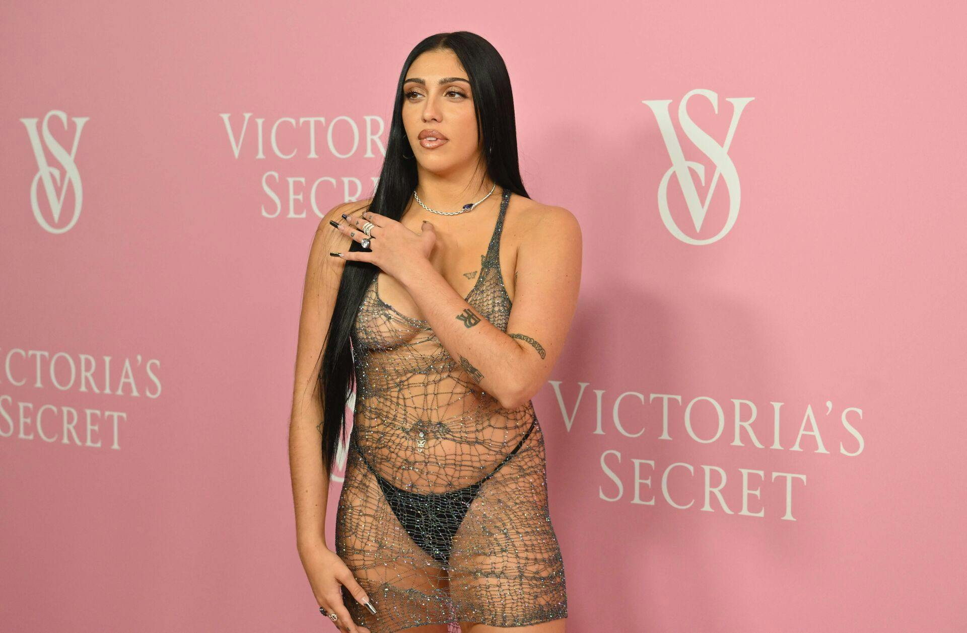 US model Lourdes Leon attends the Victoria's Secret New York Fashion Week kickoff event celebrating Victoria's Secret The Tour '23, at the Manhattan Center in New York City on September 6, 2023. (Photo by ANGELA WEISS / AFP)