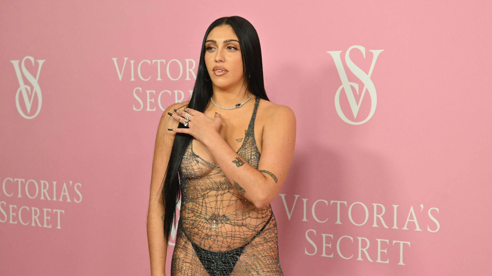 US model Lourdes Leon attends the Victoria's Secret New York Fashion Week kickoff event celebrating Victoria's Secret The Tour '23, at the Manhattan Center in New York City on September 6, 2023. (Photo by ANGELA WEISS / AFP)
