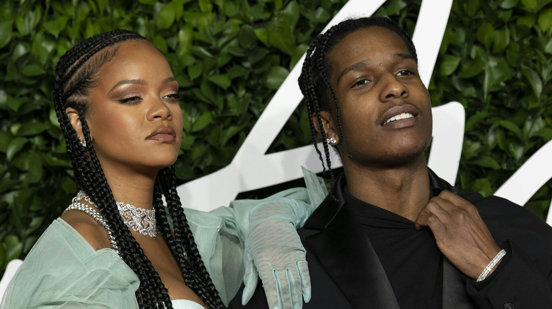 Rihanna and ASAP Rocky attend The Fashion Awards 2019 at The Royal Albert Hall. London, UK. 02/12/2019 | usage worldwide Photo by: Ik Aldama/picture-alliance/dpa/AP Images