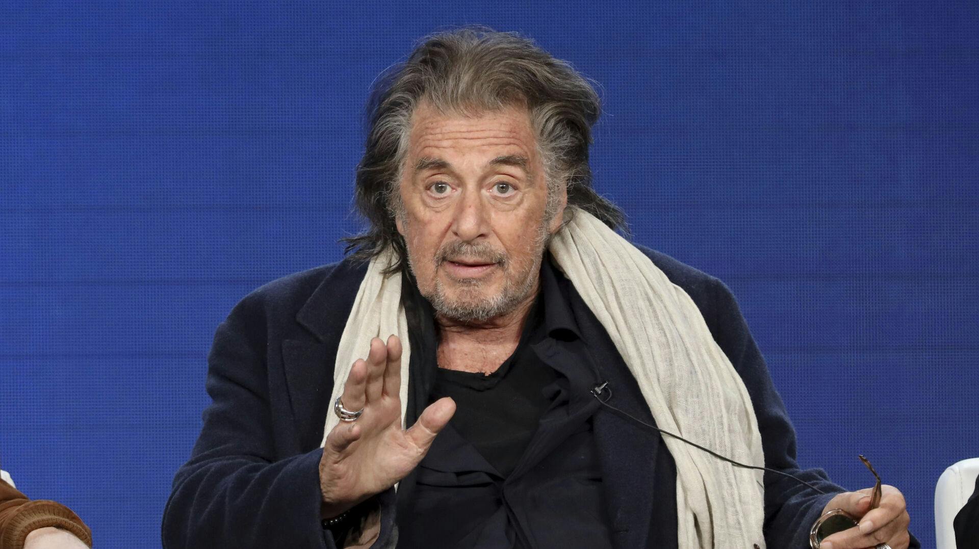 Al Pacino speaks at the "Hunters" panel during the Amazon TCA 2020 Winter Press Tour at the Langham Huntington on Tuesday, Jan. 14, 2020, in Pasadena, Calif. (Photo by Willy Sanjuan/Invision/AP)