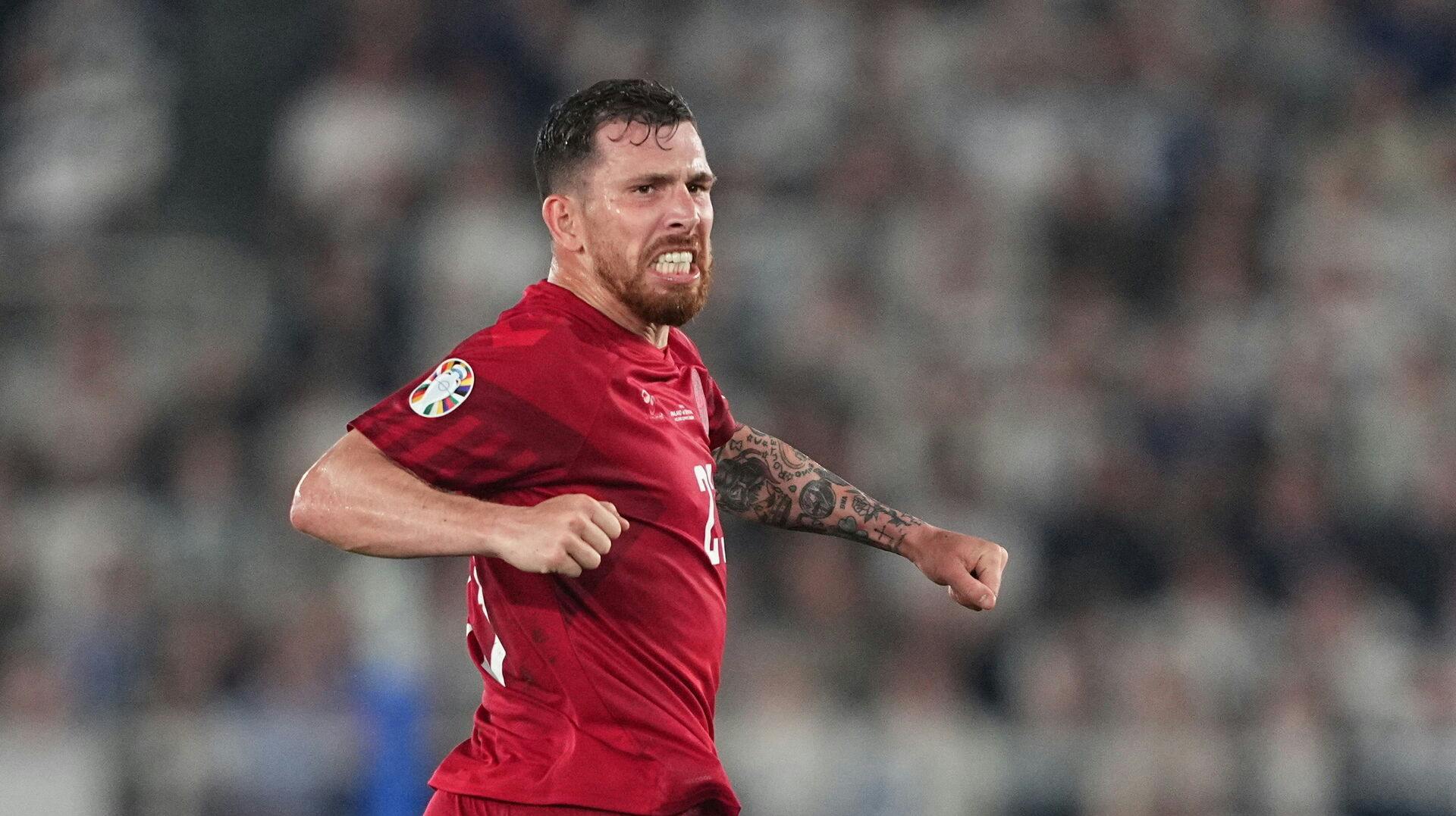 Pierre Emile-Højbjerg scorede Danmarks vindermål sent i kampen mod Finland.