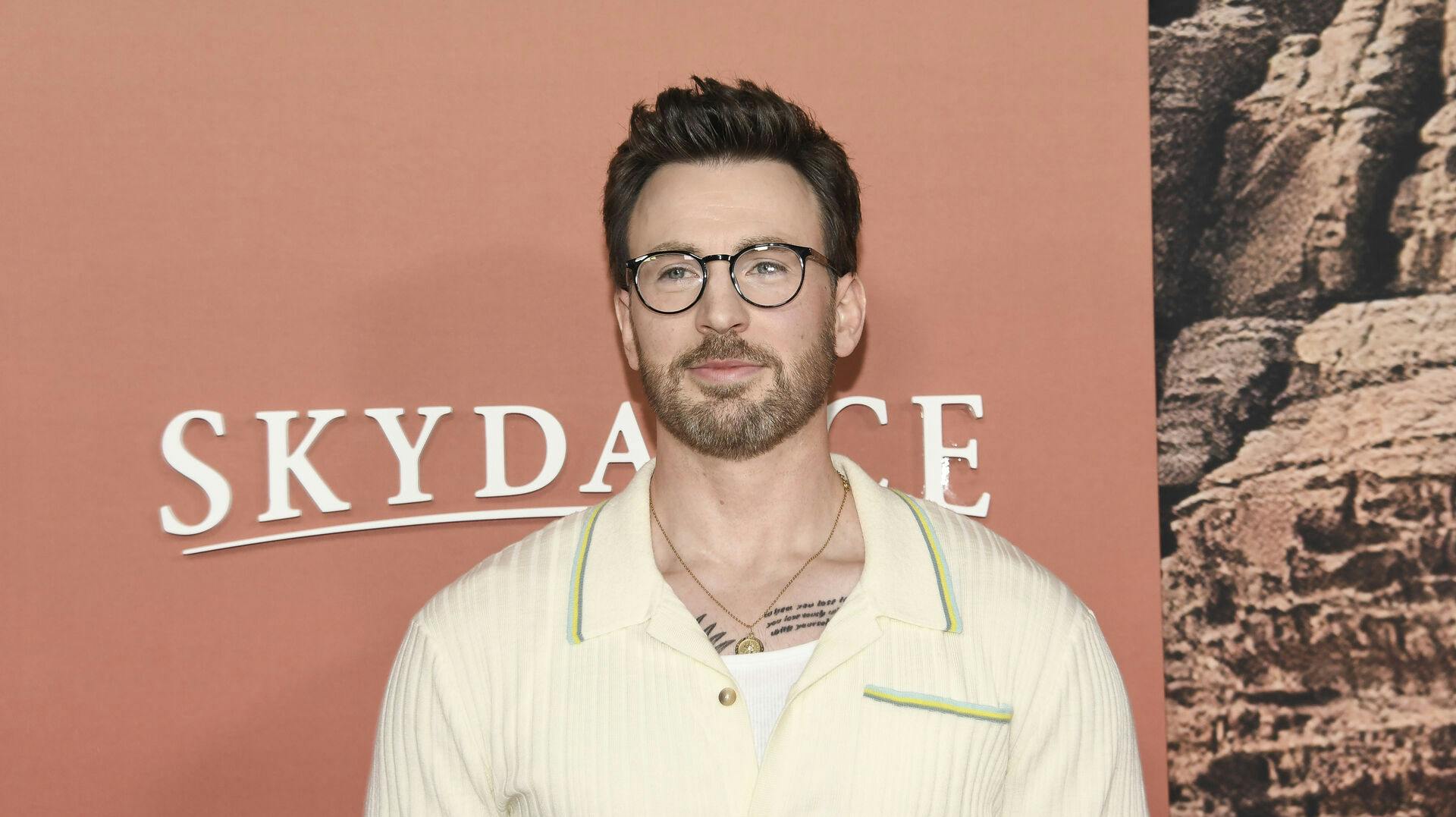 Chris Evans attends the premiere of Apple Original Films' "Ghosted" at AMC Lincoln Square on Tuesday, April 18, 2023, in New York. (Photo by Evan Agostini/Invision/AP)