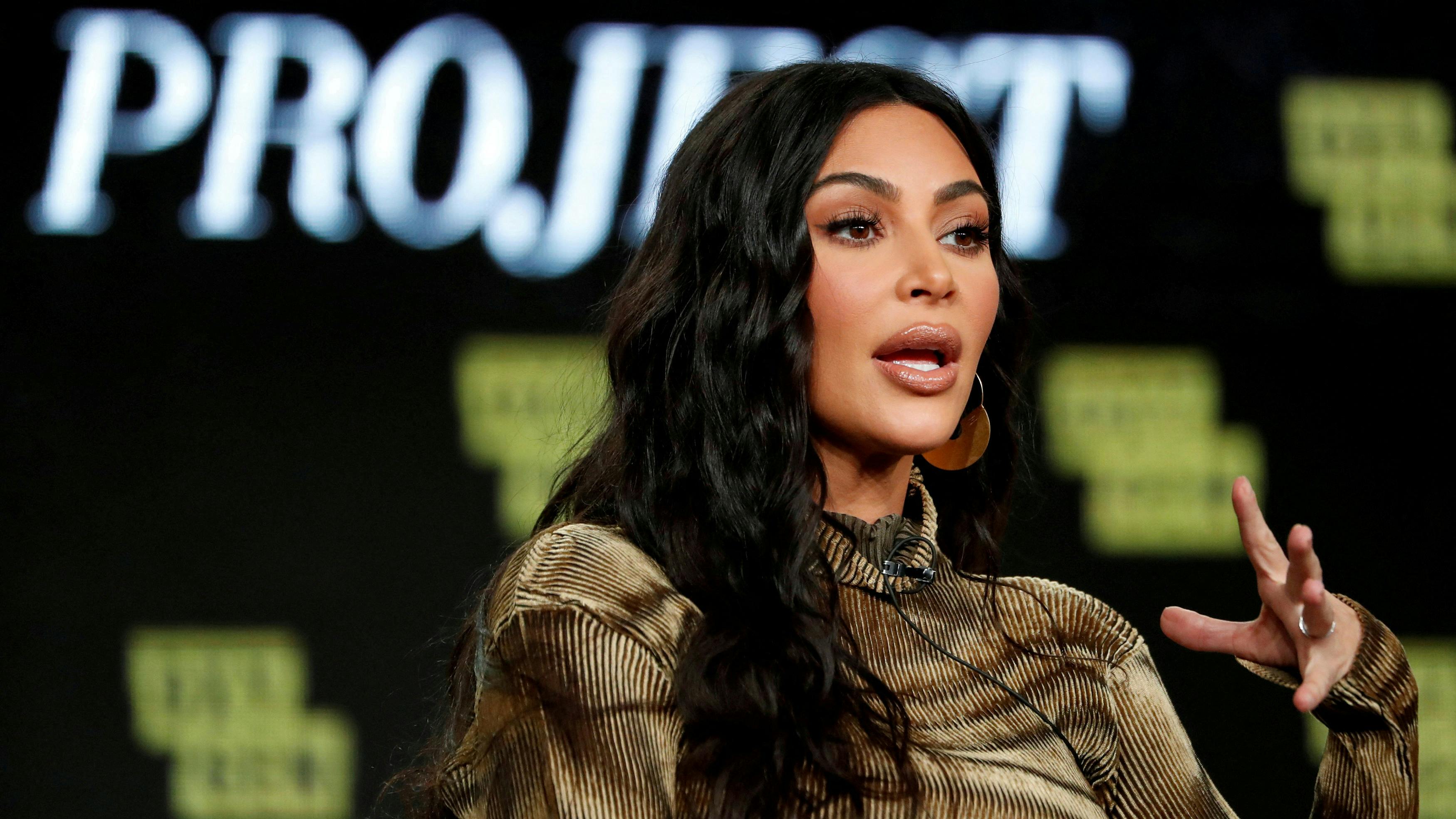 FILE PHOTO: Television personality Kim Kardashian attends a panel for the documentary "Kim Kardashian West: The Justice Project" during the Winter TCA (Television Critics Association) Press Tour in Pasadena, California, U.S., January 18, 2020. REUTERS/Mario Anzuoni/File Photo/File Photo