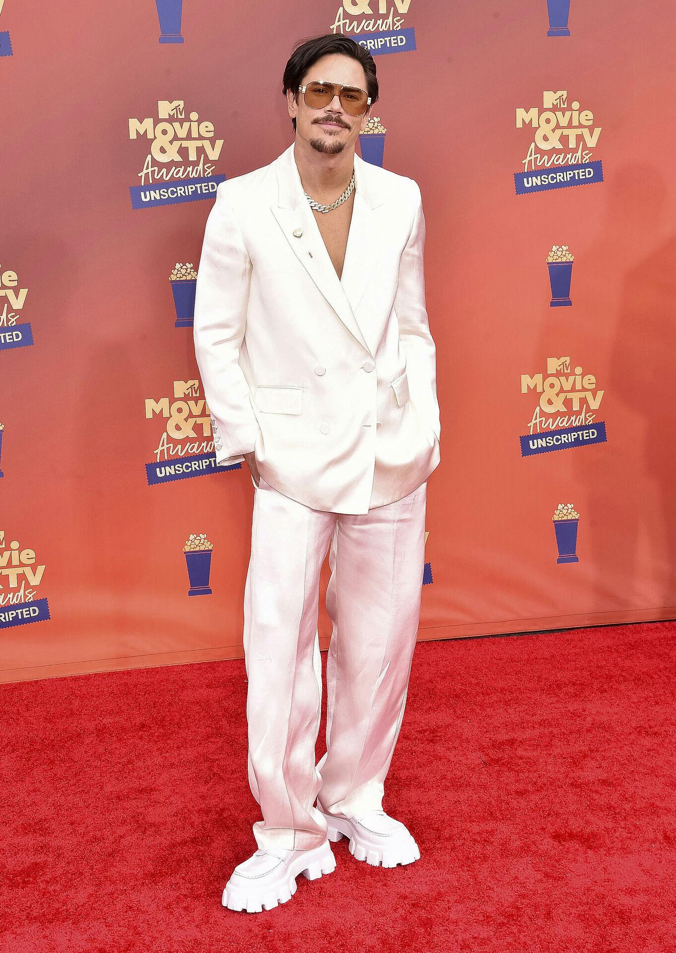Tom Sandoval attends the 2022 MTV Movie and TV Awards: UNSCRIPTED at Barker Hangar in Santa Monica, Los Angeles, USA, on 02 June 2022. Photo by: Hubert Boesl/picture-alliance/dpa/AP Images
