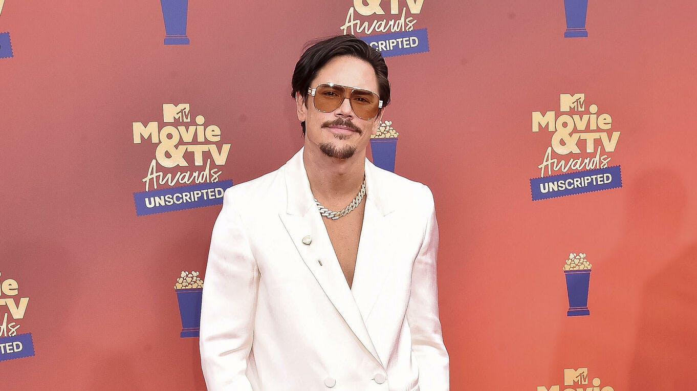 Tom Sandoval attends the 2022 MTV Movie and TV Awards: UNSCRIPTED at Barker Hangar in Santa Monica, Los Angeles, USA, on 02 June 2022. Photo by: Hubert Boesl/picture-alliance/dpa/AP Images
