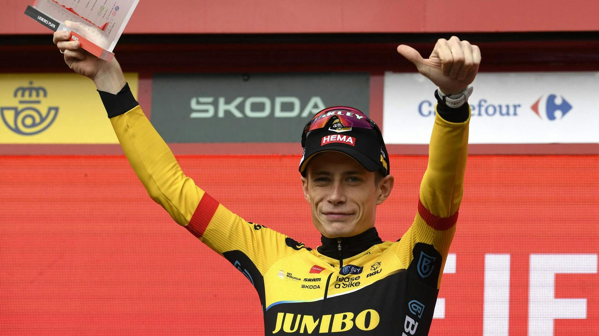 Kommer Jonas Vingegaard i rødt i dag? Følg etapen live lige her.