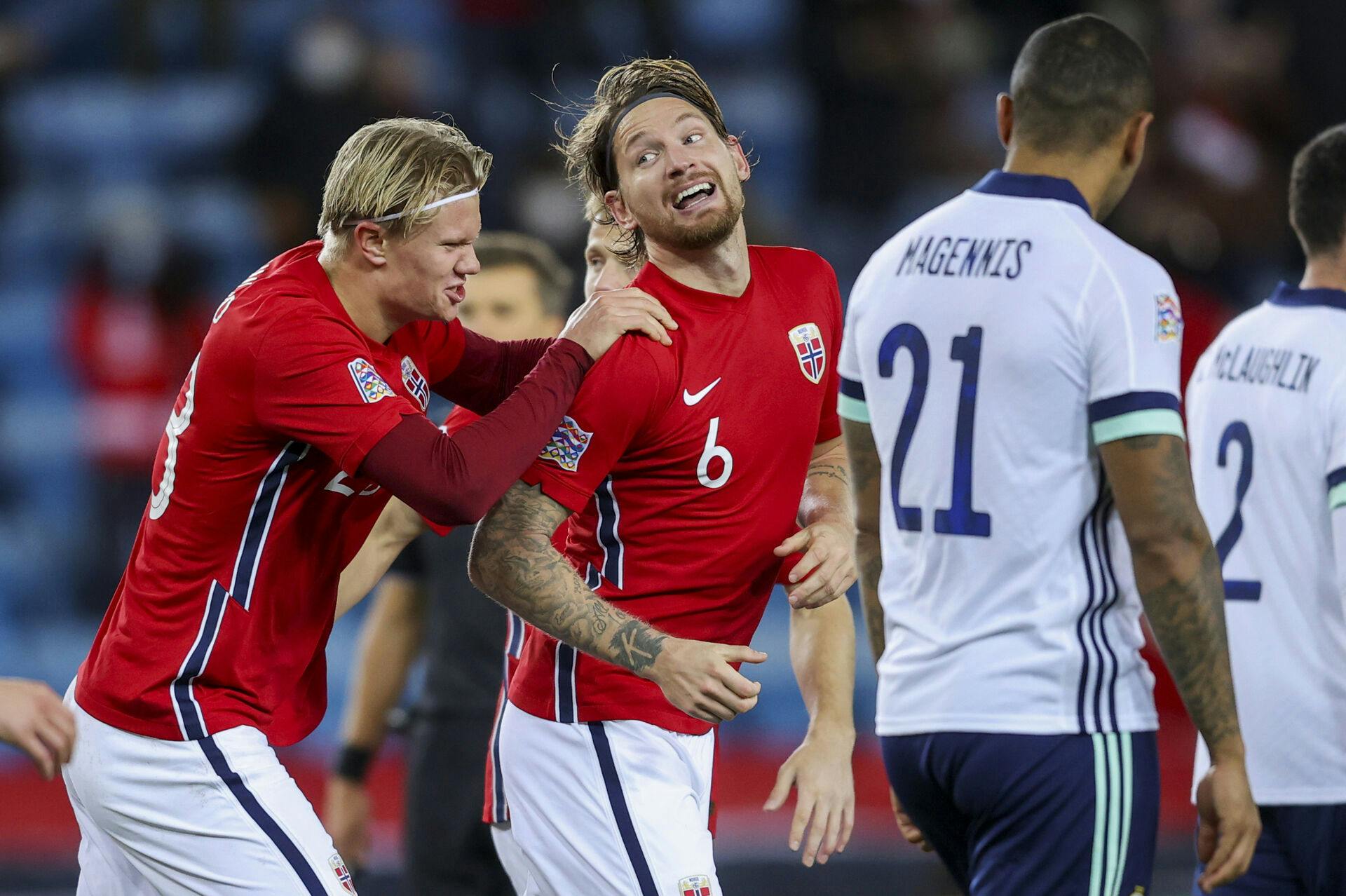 &nbsp;Stefan Strandberg var glad med også følelsesladet efter sejren mod Georgien.&nbsp;