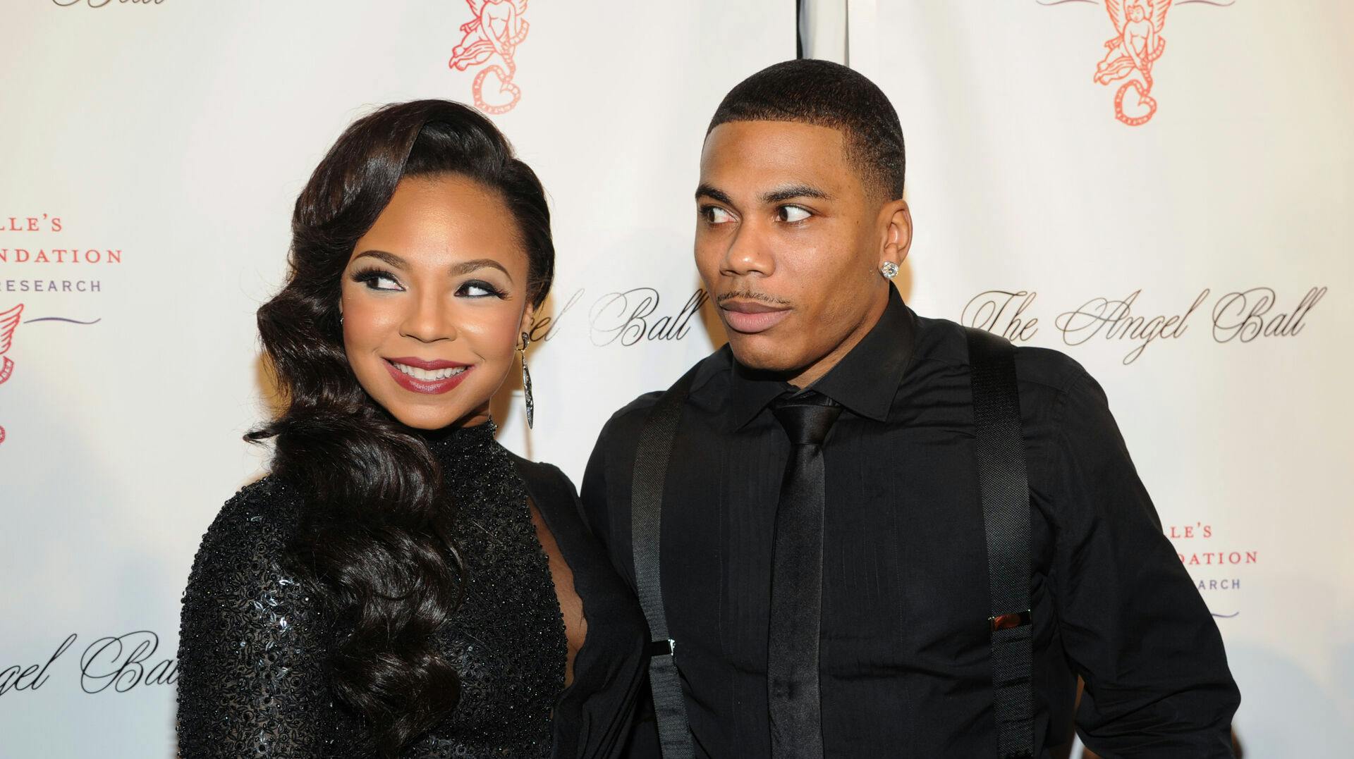 Singers Ashanti Douglas and Nelly attend Gabrielle's Angel Foundation 2012 Angel Ball cancer research benefit at Cipriani Wall Street on Monday Oct. 22, 2012 in New York. (Photo by Evan Agostini/Invision/AP)