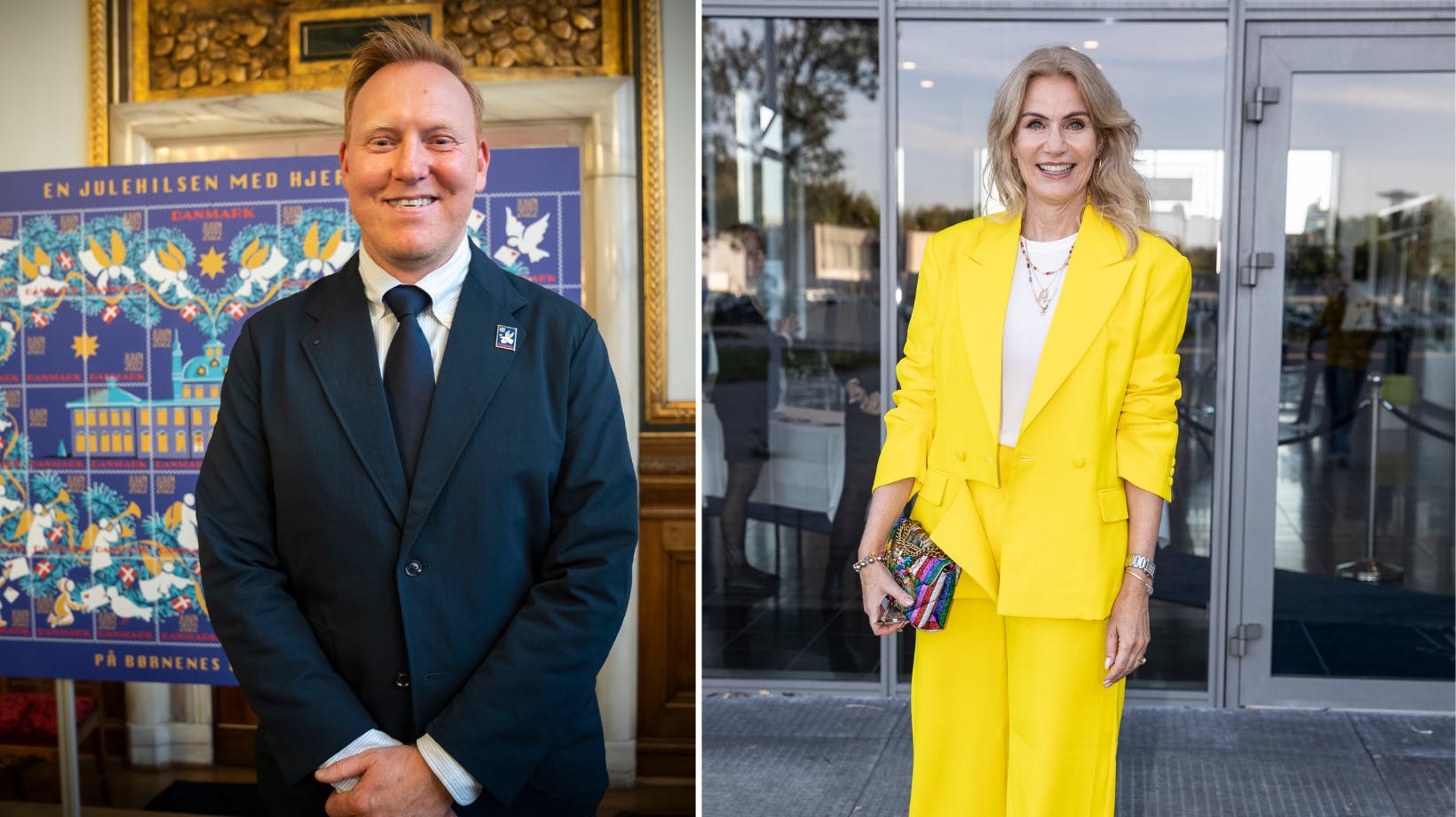 De to danske kendisser er i SIngapore, hvor de hepper på Kevin Magnussen. 