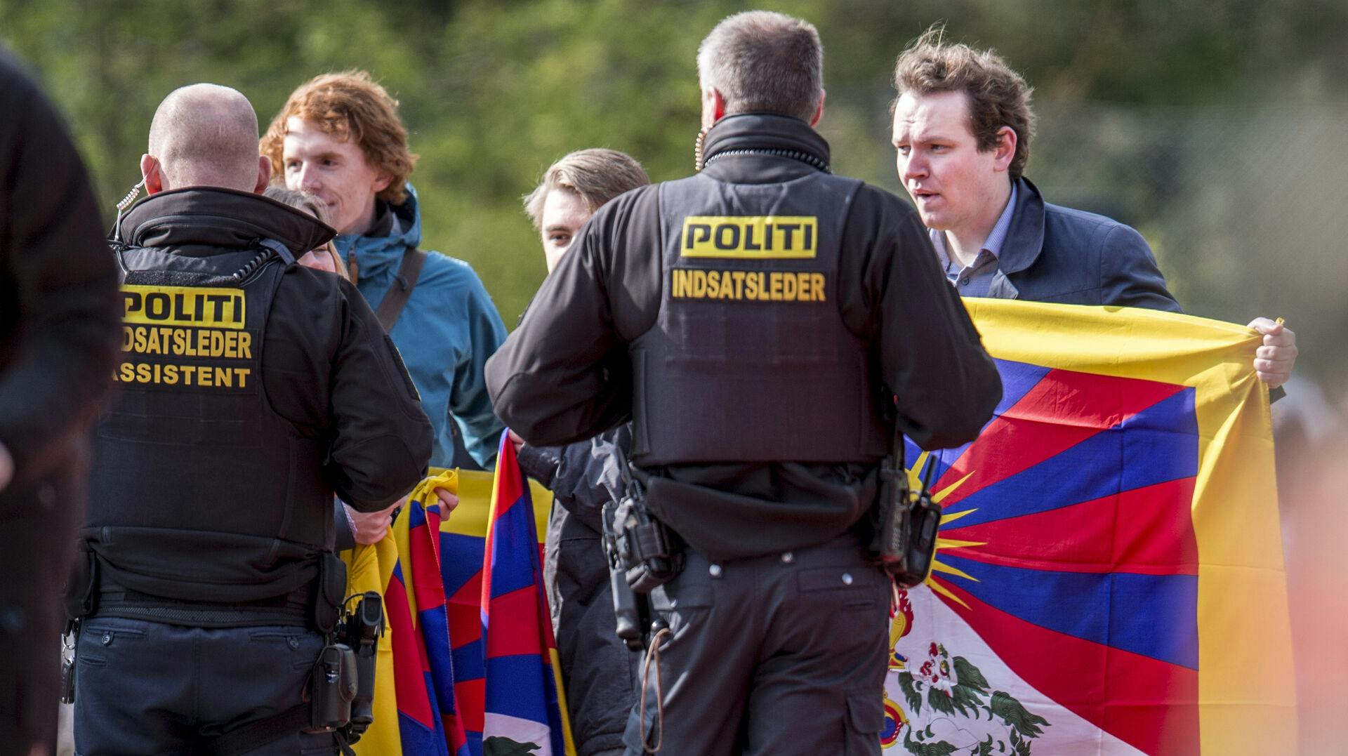 Sagen om Tibet-flagene, der blev taget fra danske demonstranter i 2012 (ikke på billedet), er stadig ikke afsluttet.