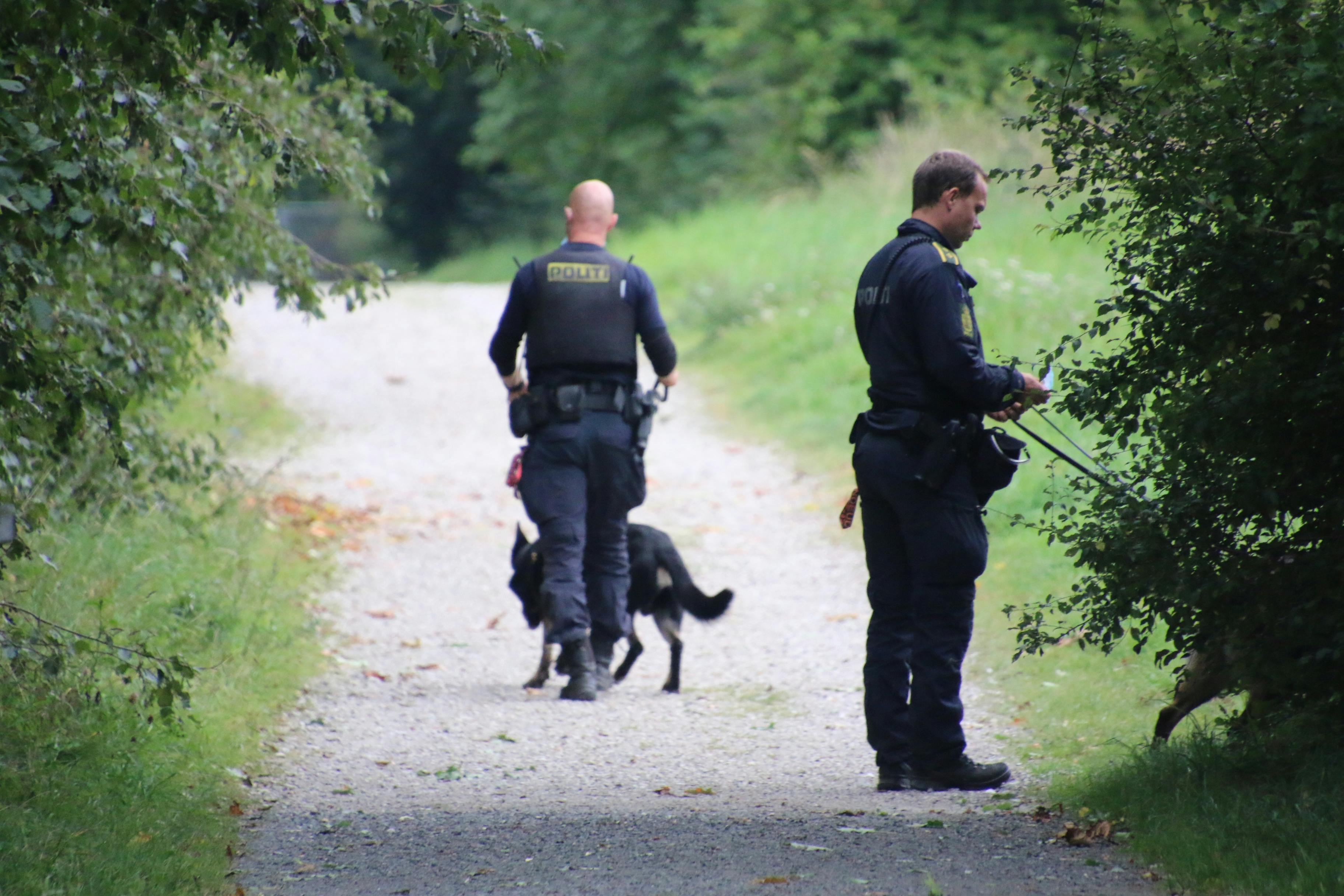 Politiet rykkede talstærkt ud mandag eftermiddag, da de fik anmeldelsen om knivstikkeriet.