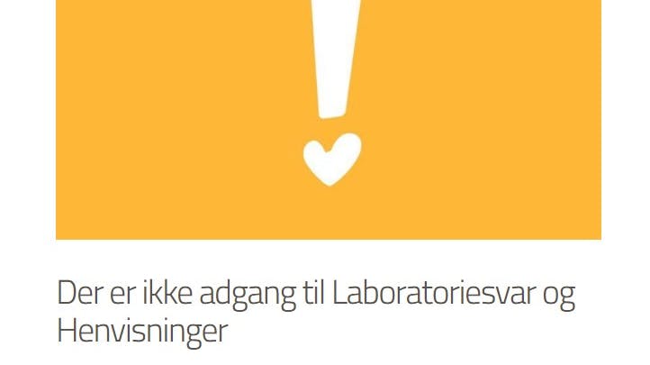 Der er lige nu tekniske problemer på sundhed.dk.