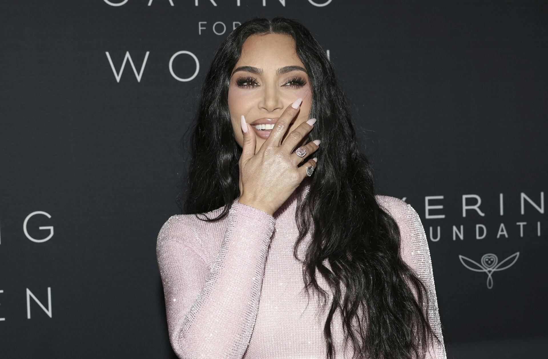 Kim Kardashian attends the 2nd annual Kering Foundation's Caring for Women Gala at The Pool on Tuesday Sept. 12, 2023, in New York. (Photo by CJ Rivera/Invision/AP)