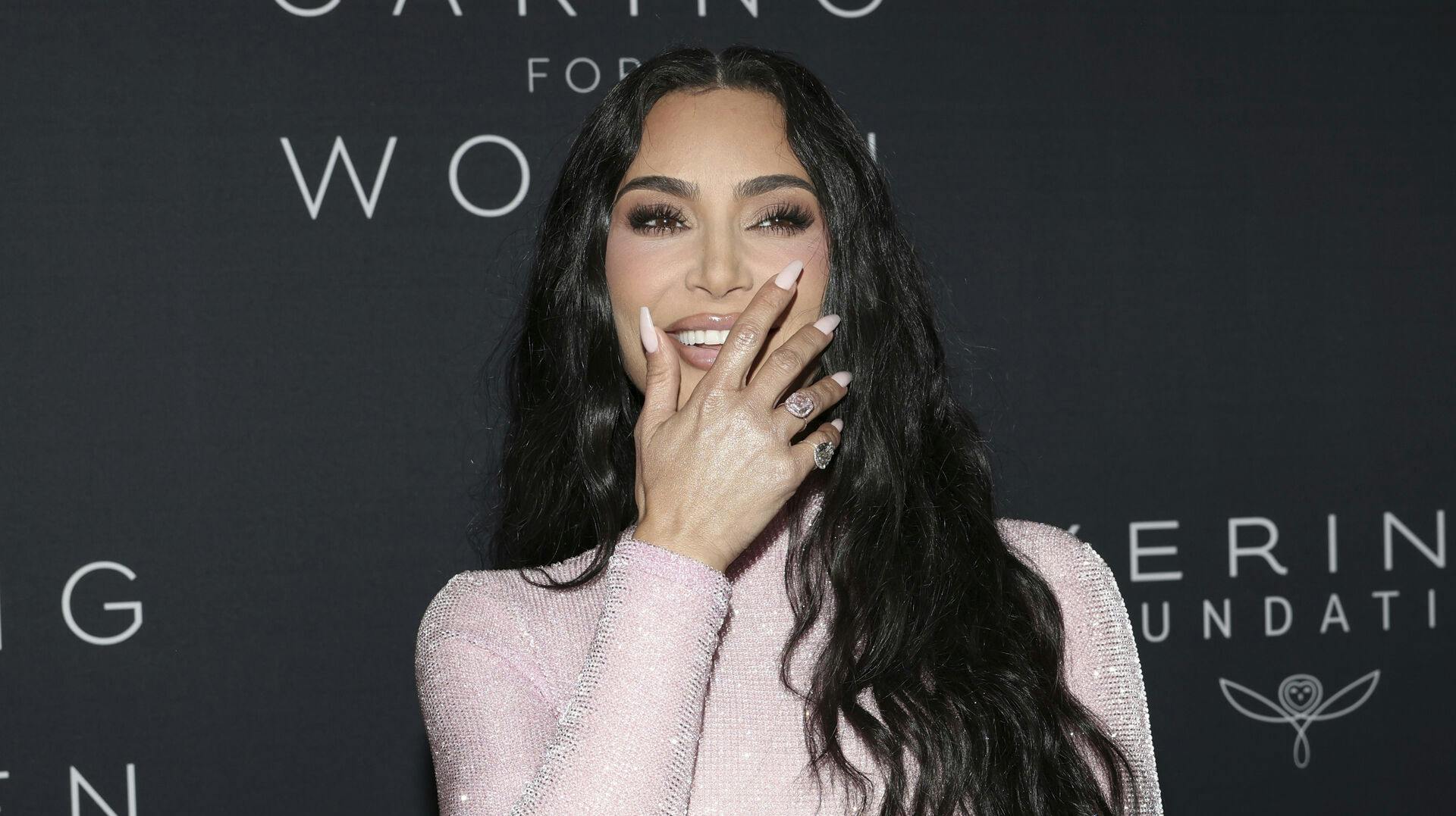 Kim Kardashian attends the 2nd annual Kering Foundation's Caring for Women Gala at The Pool on Tuesday Sept. 12, 2023, in New York. (Photo by CJ Rivera/Invision/AP)