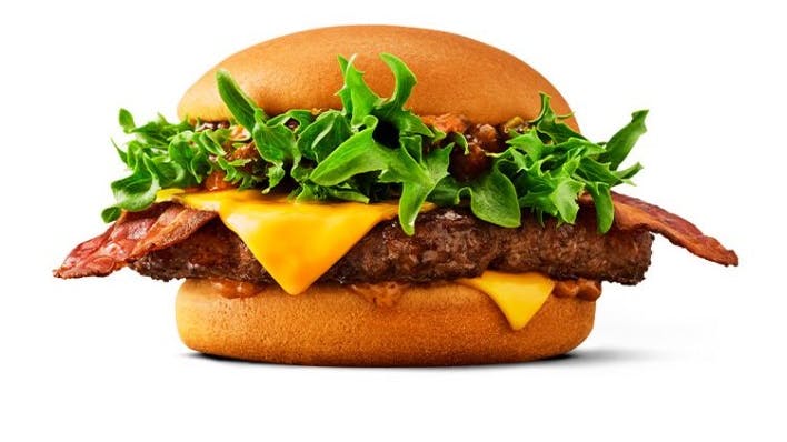 Sådan ser den nye Homestyle burger ud fra McDonald's og René Mammen.