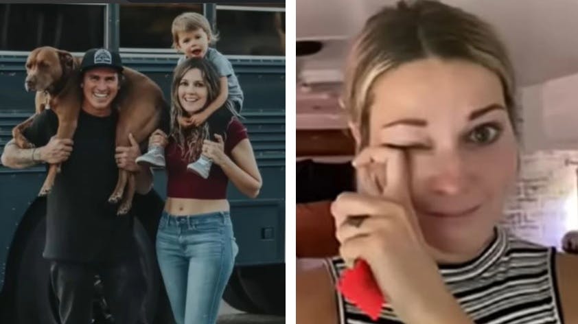 Kendt influencerpar forsvandt fra sociale medier fra den ene dag til den anden. Nu afslører konen skandalen bag.