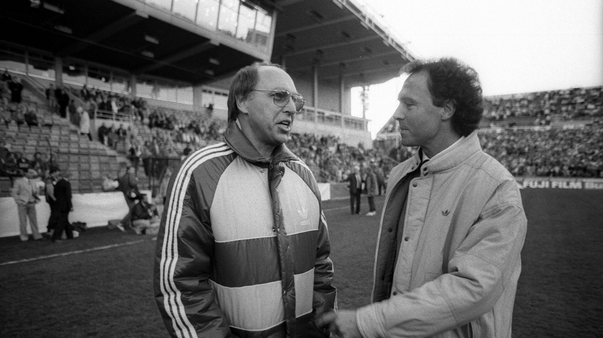 Lars "Laban" Arnesson (til venstre) var svensk landstræner fra 1980 til 1985. 