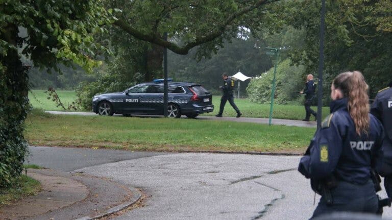 Manden blev fundet ved Pilesvinget i Brønshøj i København. 