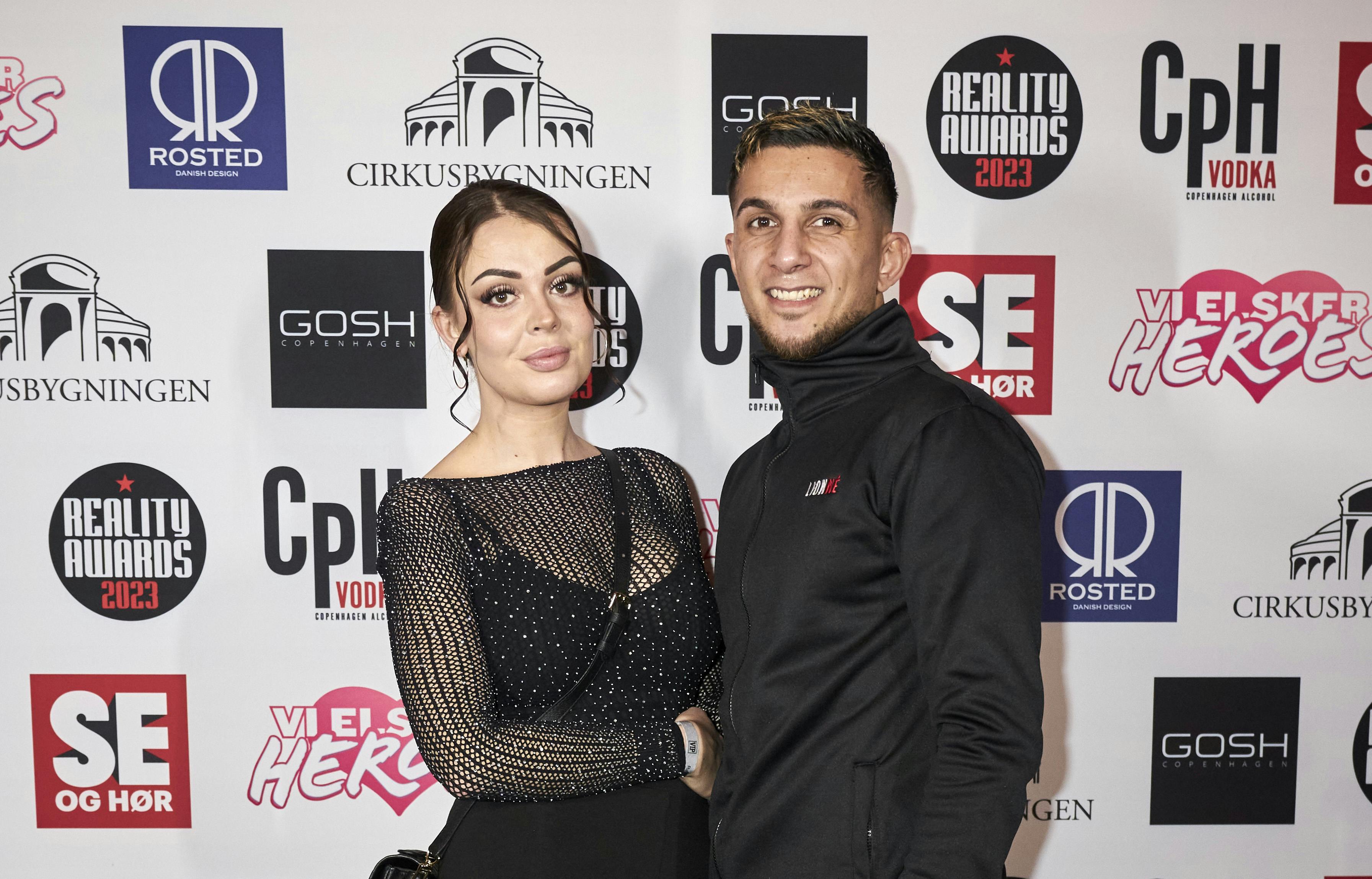Her ses parret til Reality Awards i januar. 
