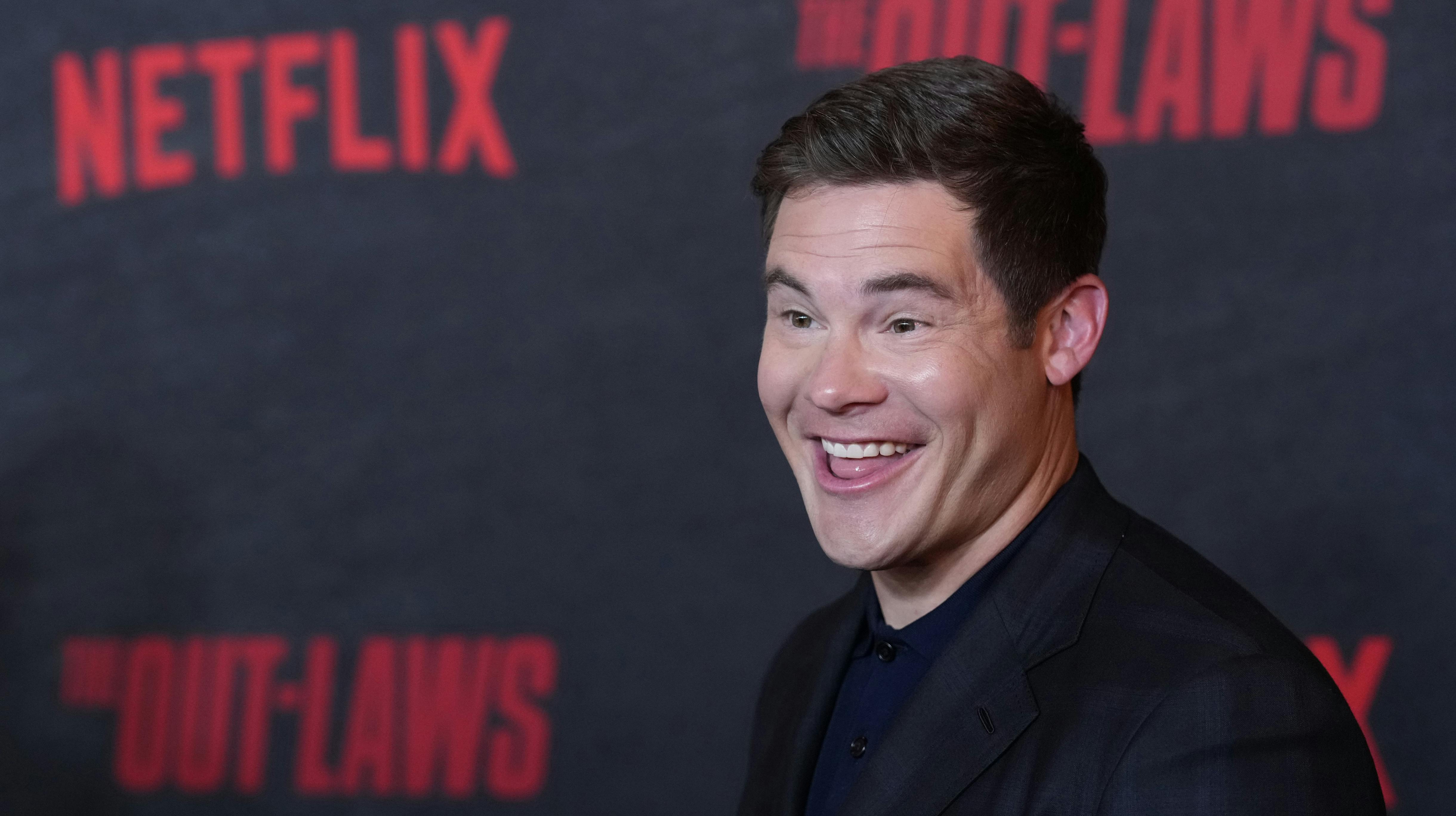 Adam Devine poses at a special screening of the film "The Out-Laws, " Monday, June 26, 2023, at the Regal LA Live theaters in Los Angeles. (AP Photo/Chris Pizzello)
