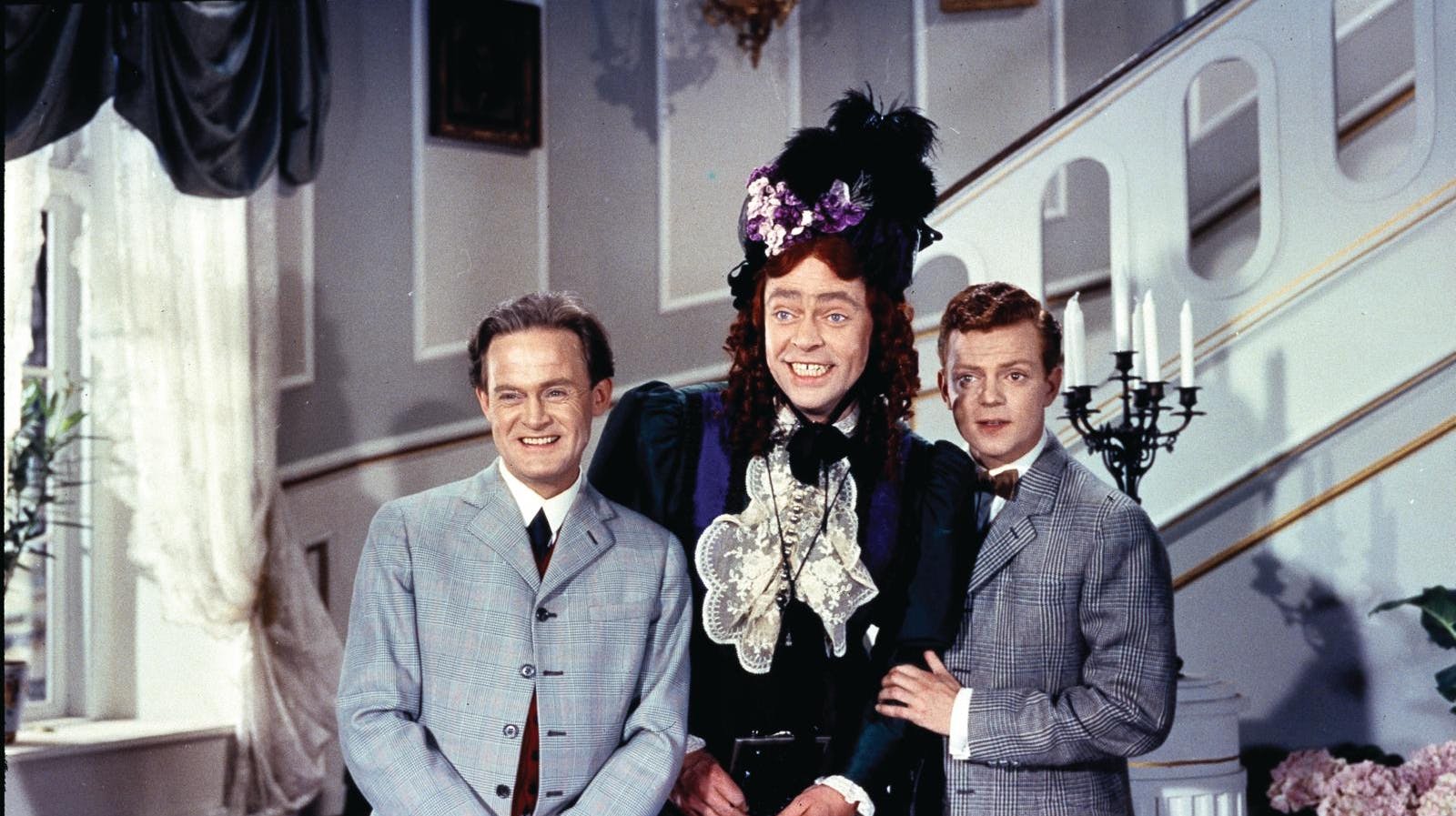 Ove Sprogøe, Dirch Passer og Ebbe Langberg i "Charles Tante".