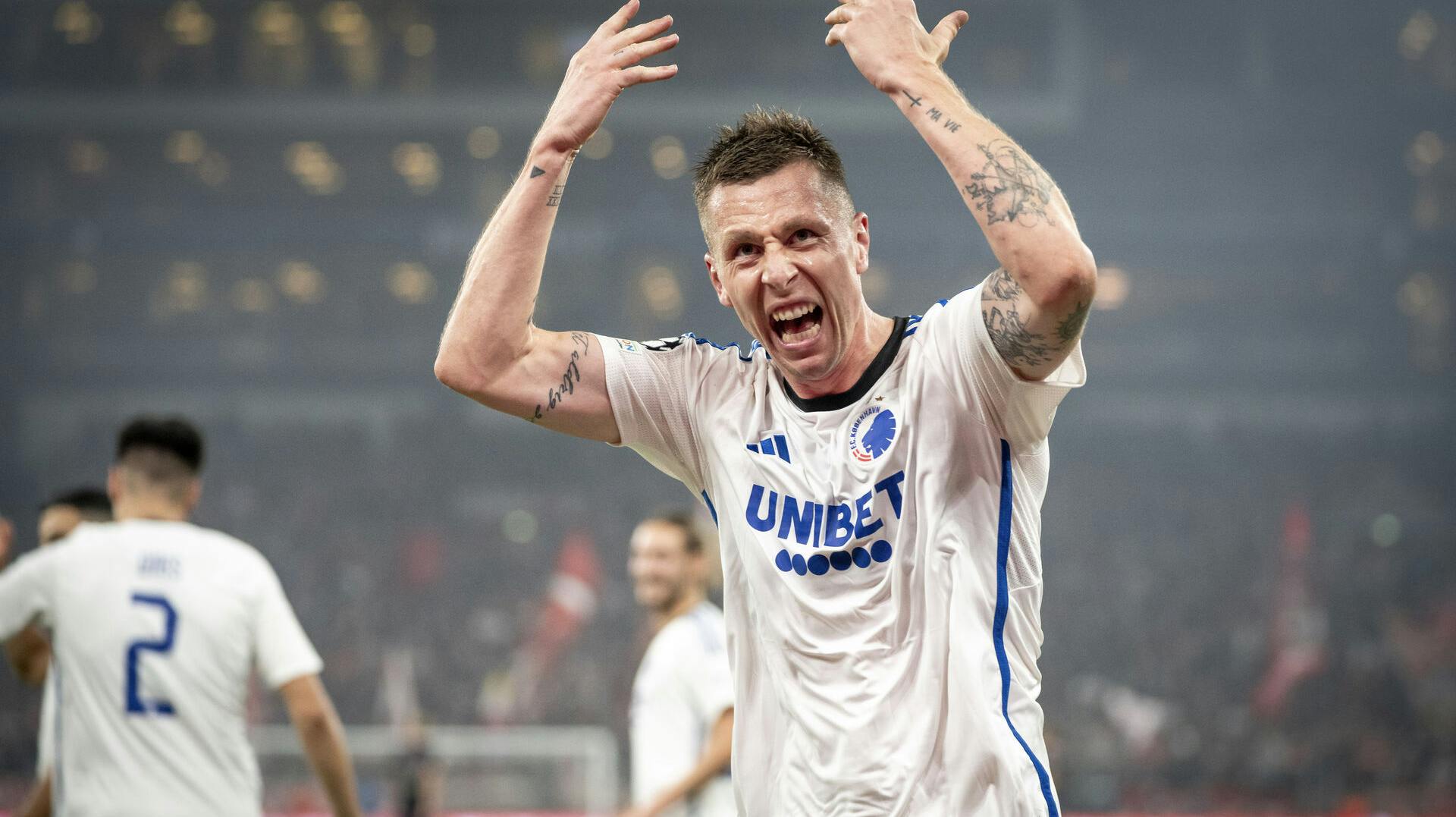 Lukas Leragers 1-0-scoring var ikke nok for FC København, der tabte 2-1 til Bayern München i Champions League.