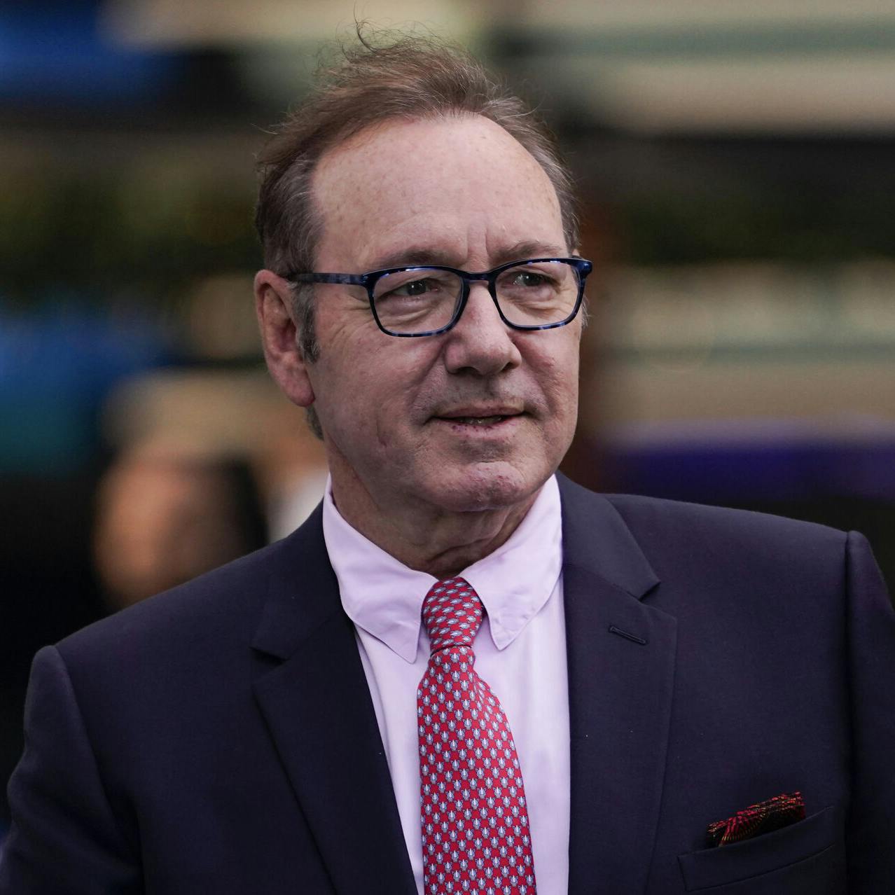 Actor Kevin Spacey arrives at Southwark Crown Court in London, Wednesday, July 26, 2023. The Jury continues deliberations in the trial of Spacey, the Hollywood star, 63, denies nine charges including sexual assault, which are alleged to have been committed between 2001 and 2013. (AP Photo/Alberto Pezzali)