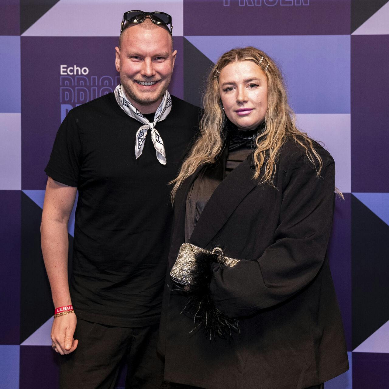 Maria Jencel og Pelle Peter Jencel på den røde løber ved TV2 Echos awardshow EchoPrisen i K.B. Hallen København torsdag den 30. marts 2023. (Foto: Ida Marie Odgaard/Ritzau Scanpix)