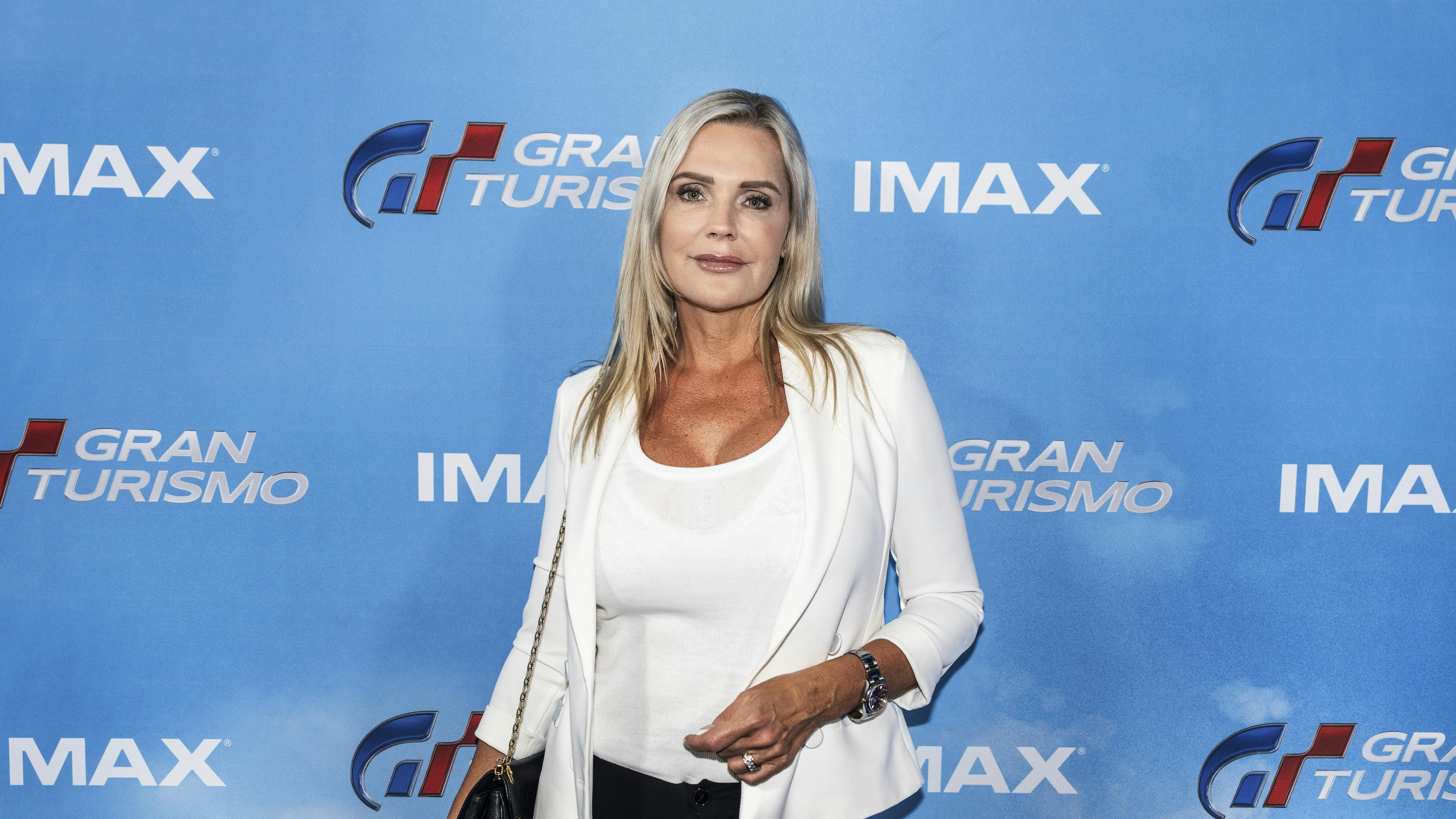 Rød løber på filmen 'Gran Turismo' i CinemaxX på Fisketorvet. Janni Ree. Tirsdag den 15. august 2023.