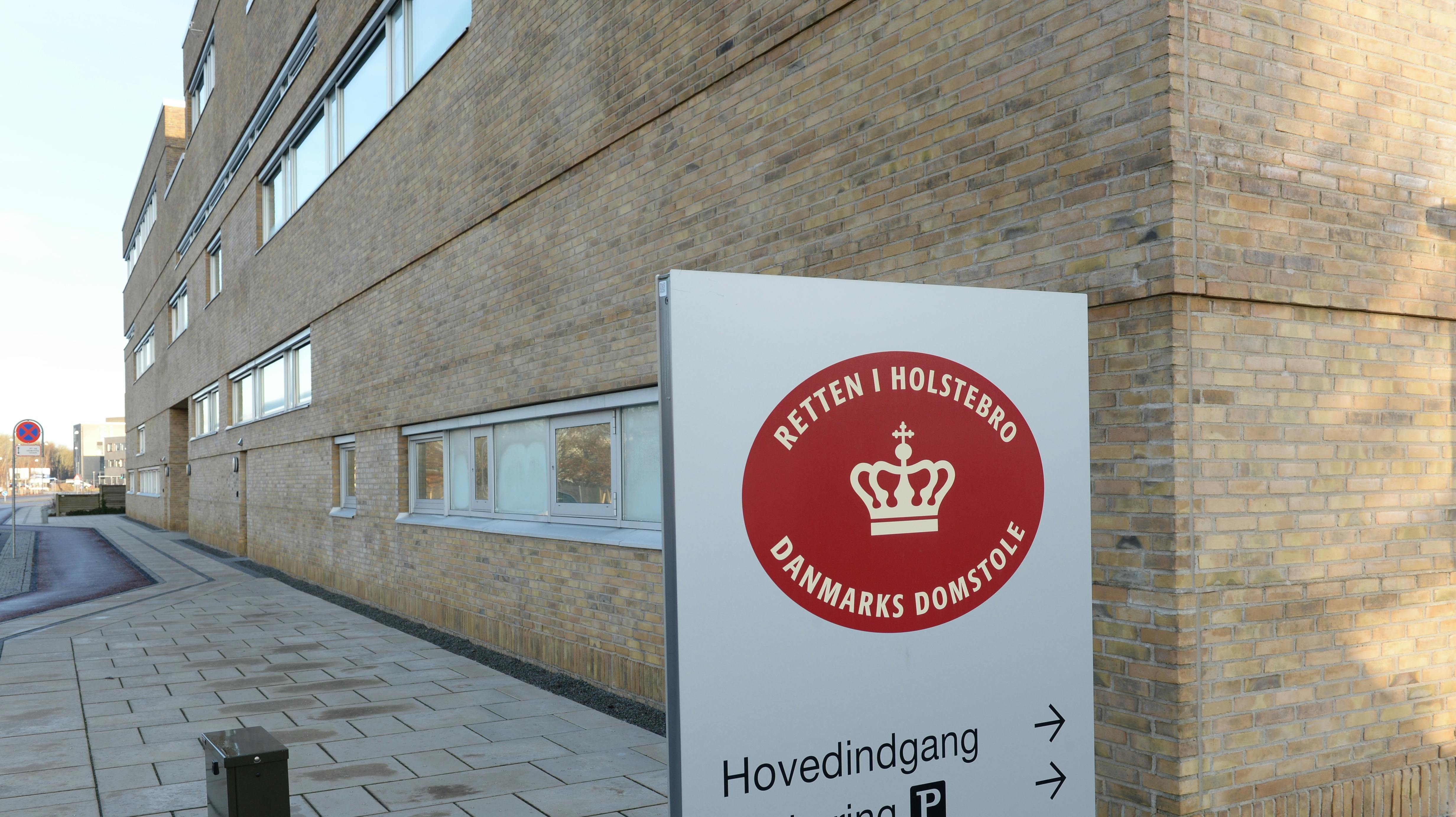 Manden blev varetægtsfængslet her i Retten i Holstebro.